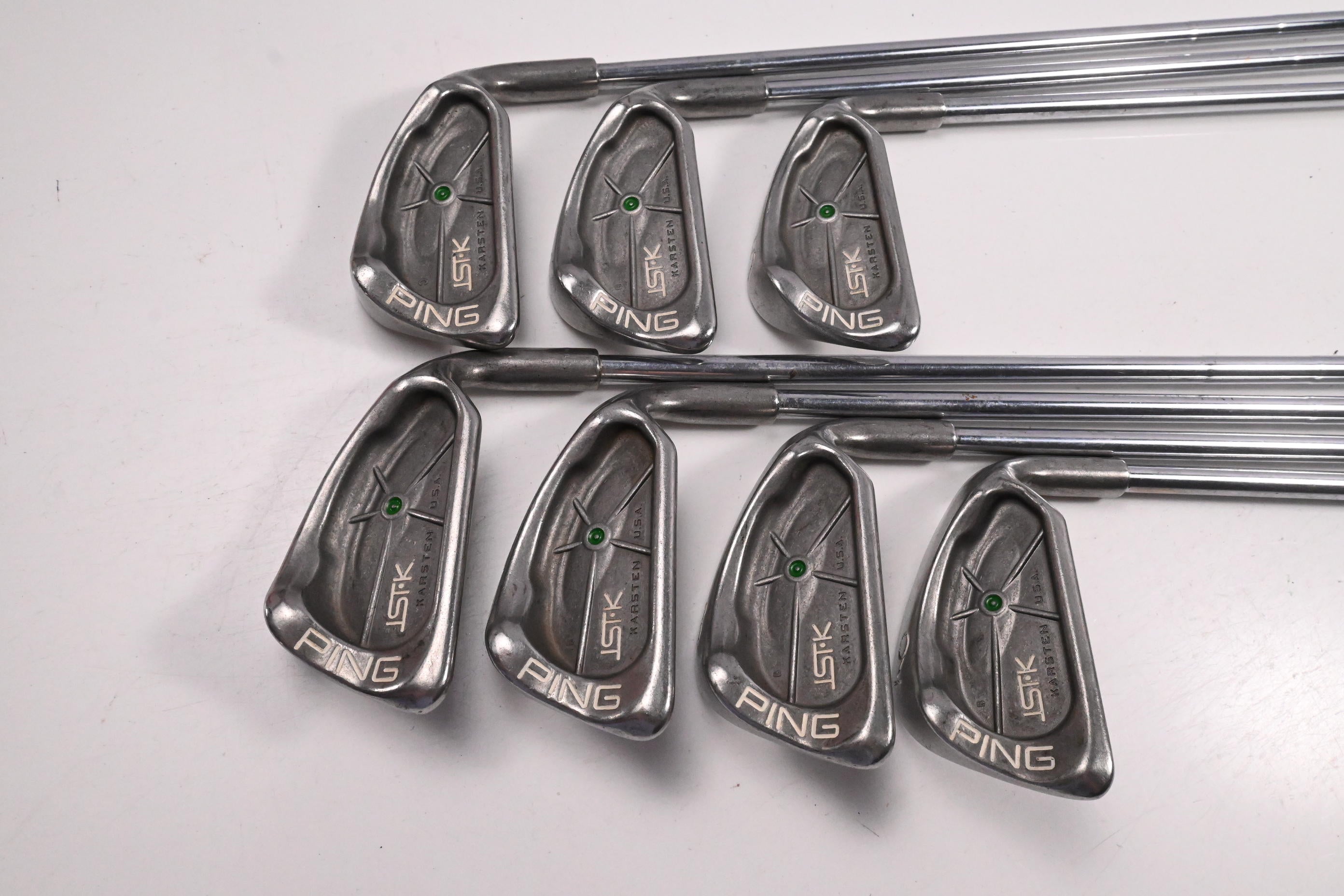 Ping ISI-K Irons / 3-9i / Green Dot / Stiff Flex Ping Karsten JZ Red Shafts