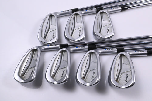 Ping i200 Irons / 4-PW / Blue Dot / Stiff Flex KBS Tour 120 Shafts