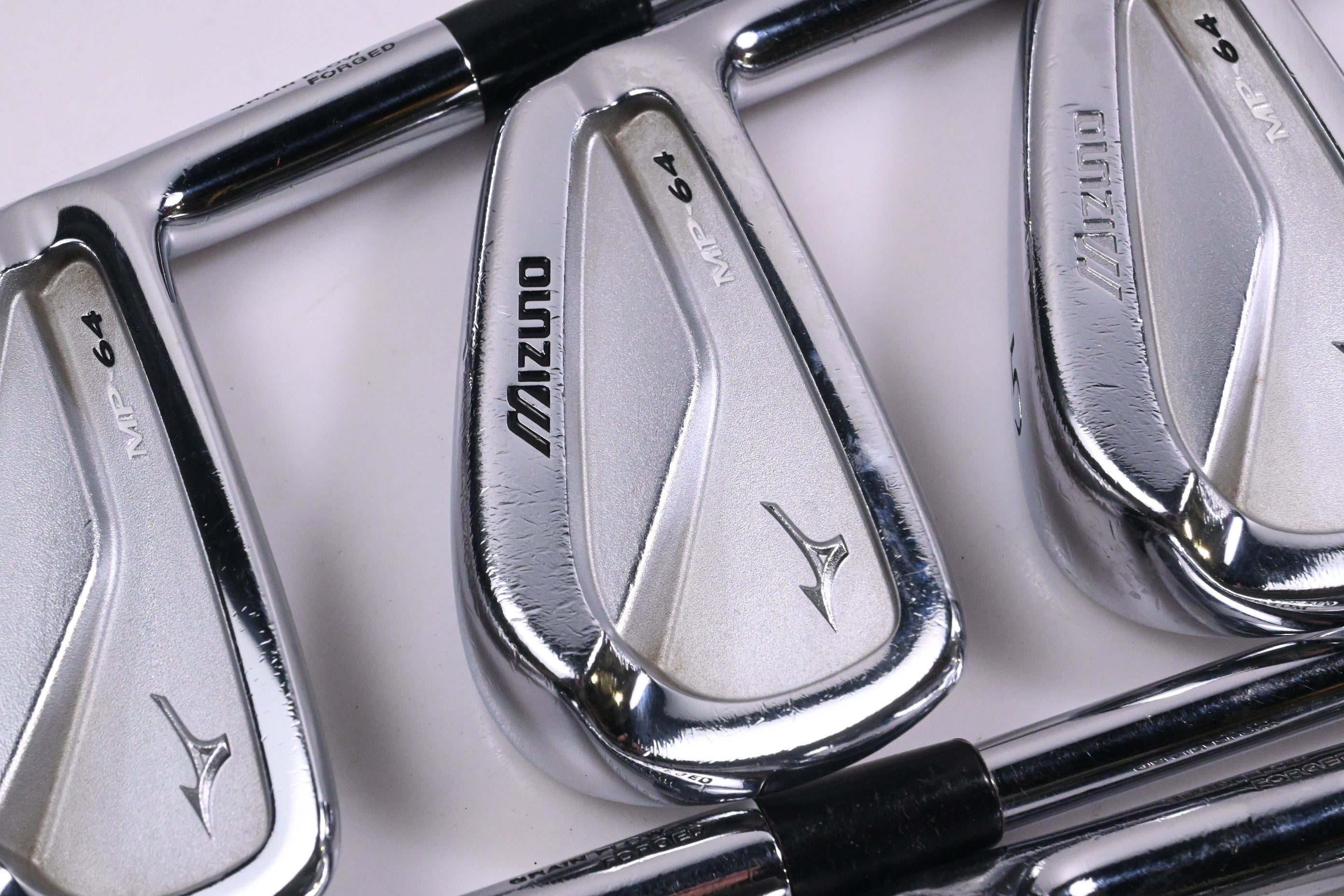 Mizuno MP-64 Irons / 3-PW / Stiff Flex KBS Tour Shafts