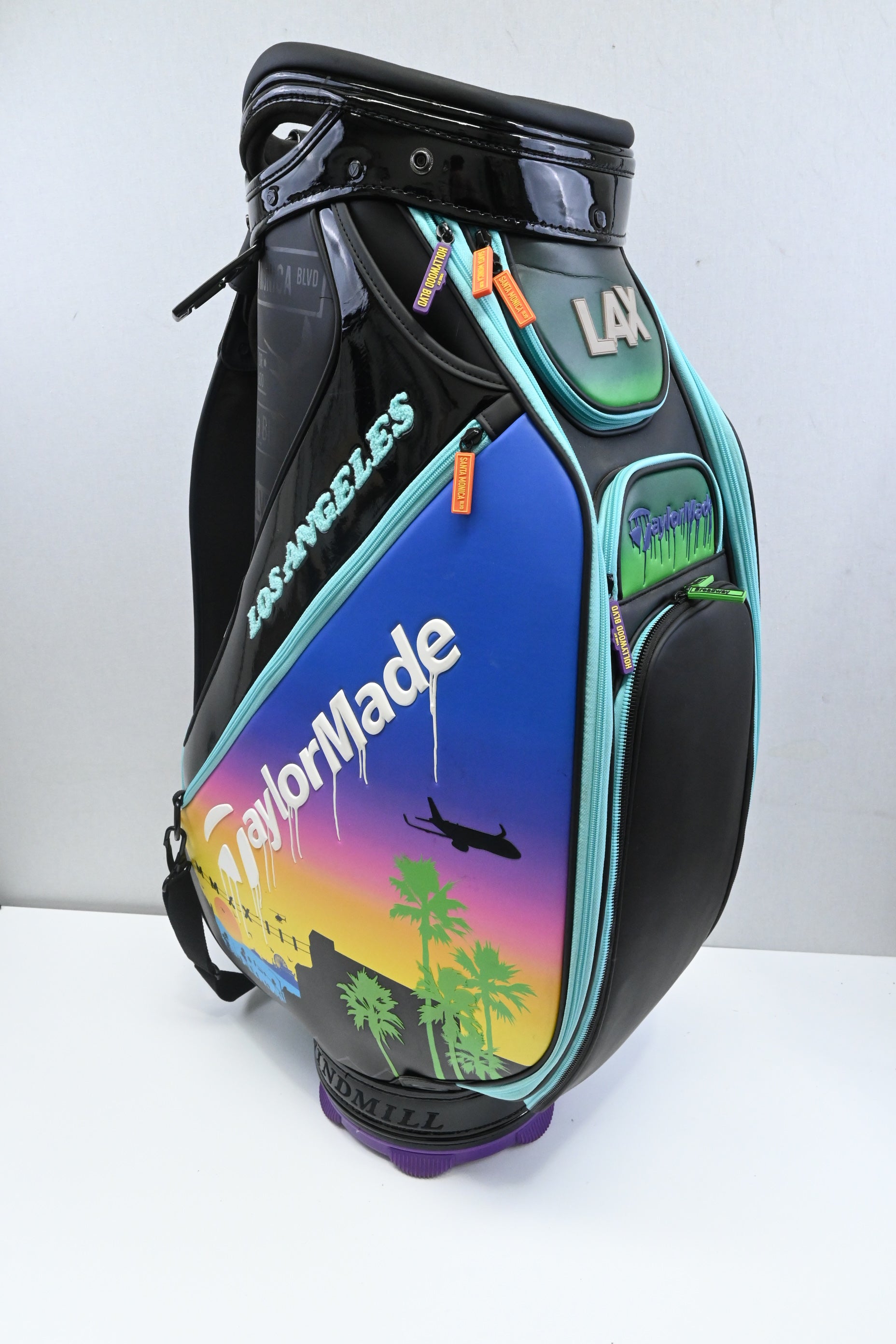 Taylormade US Open 2023 LAX Tour Bag / 6-Way Divider / Black, Blue, Pink
