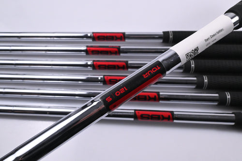 Ping i200 Irons / 4-PW / Blue Dot / Stiff Flex KBS Tour 120 Shafts