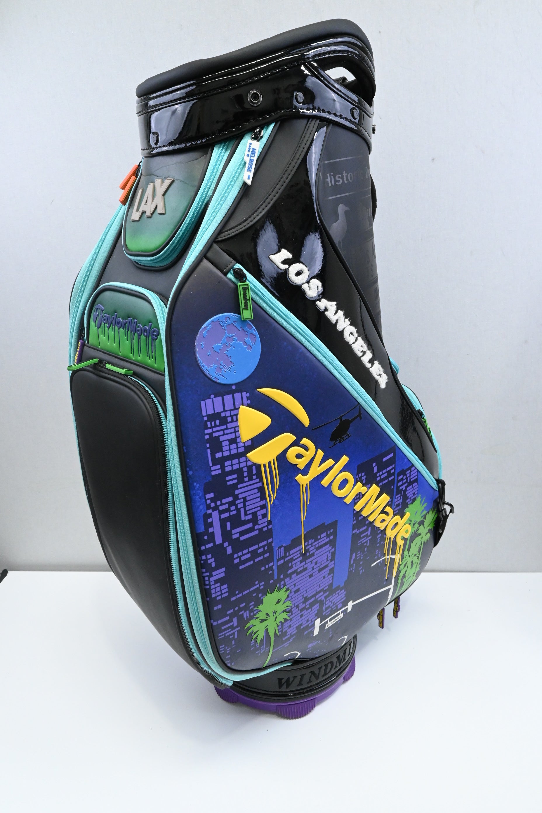 Taylormade US Open 2023 LAX Tour Bag / 6-Way Divider / Black, Blue, Pink