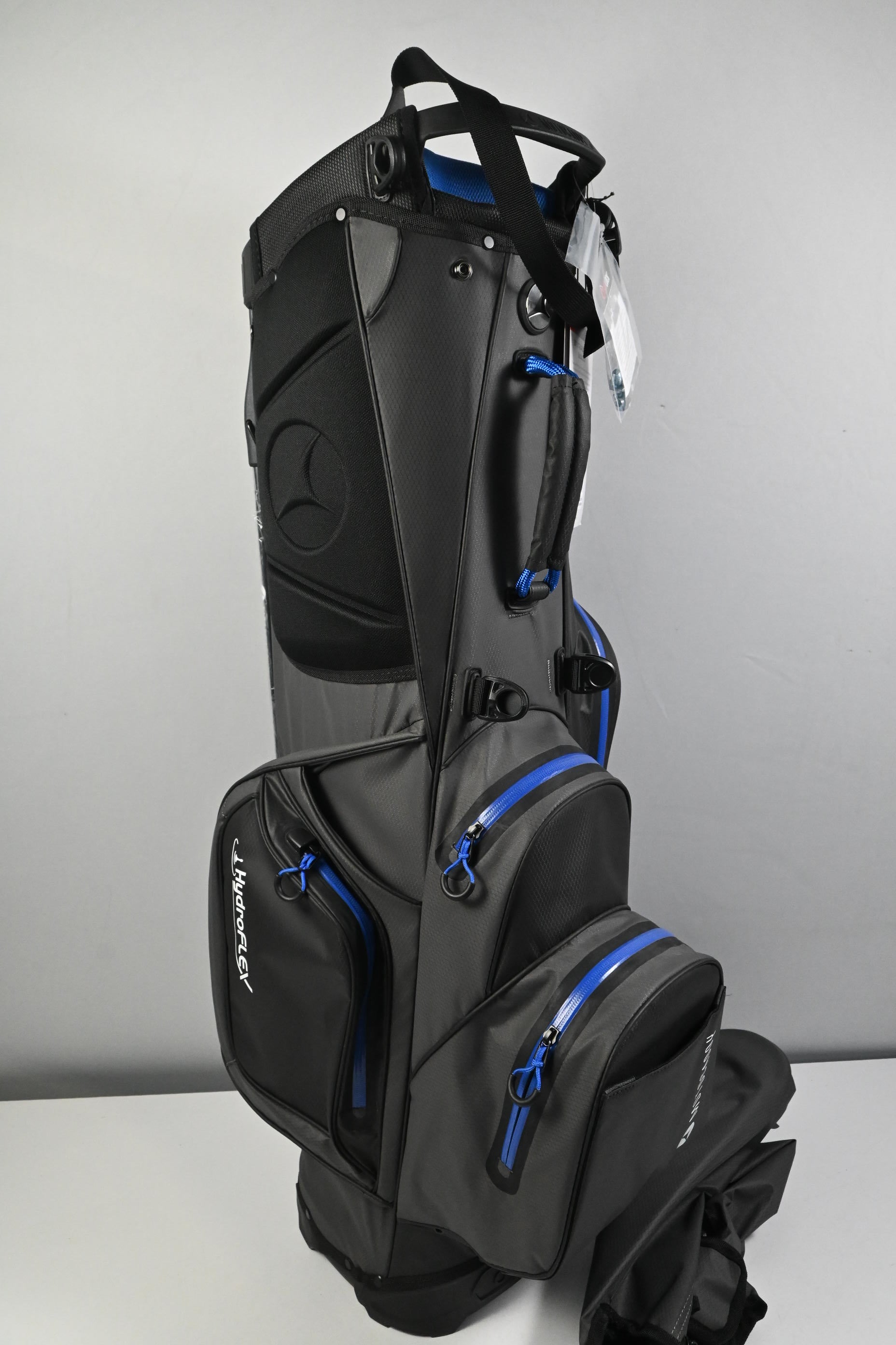 Motocaddy Hydroflex Stand Bag / 5-Way Divider / Grey, Black & Blue