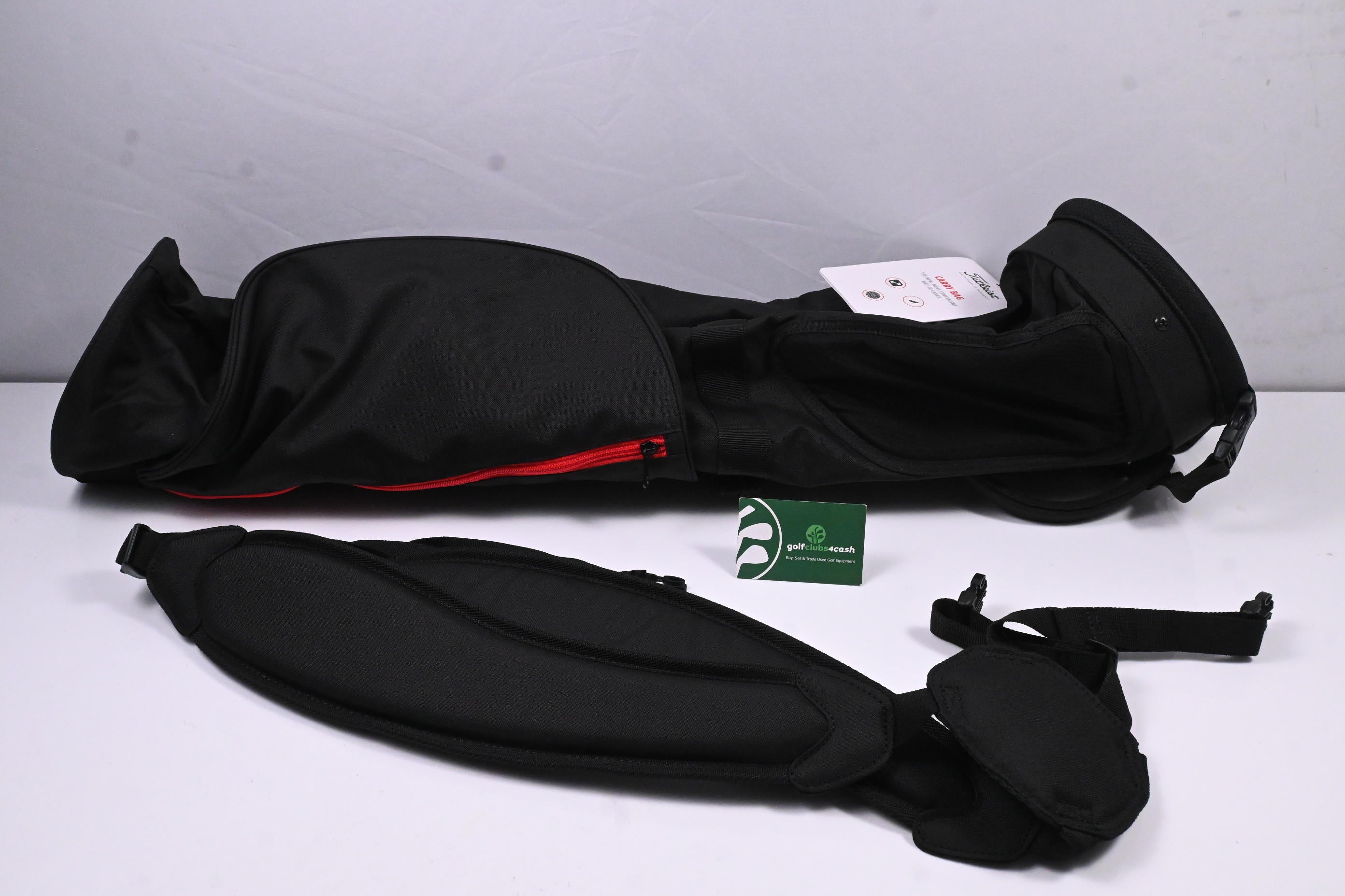Titleist Carry Bag / 2-Way Divider / Black & Red