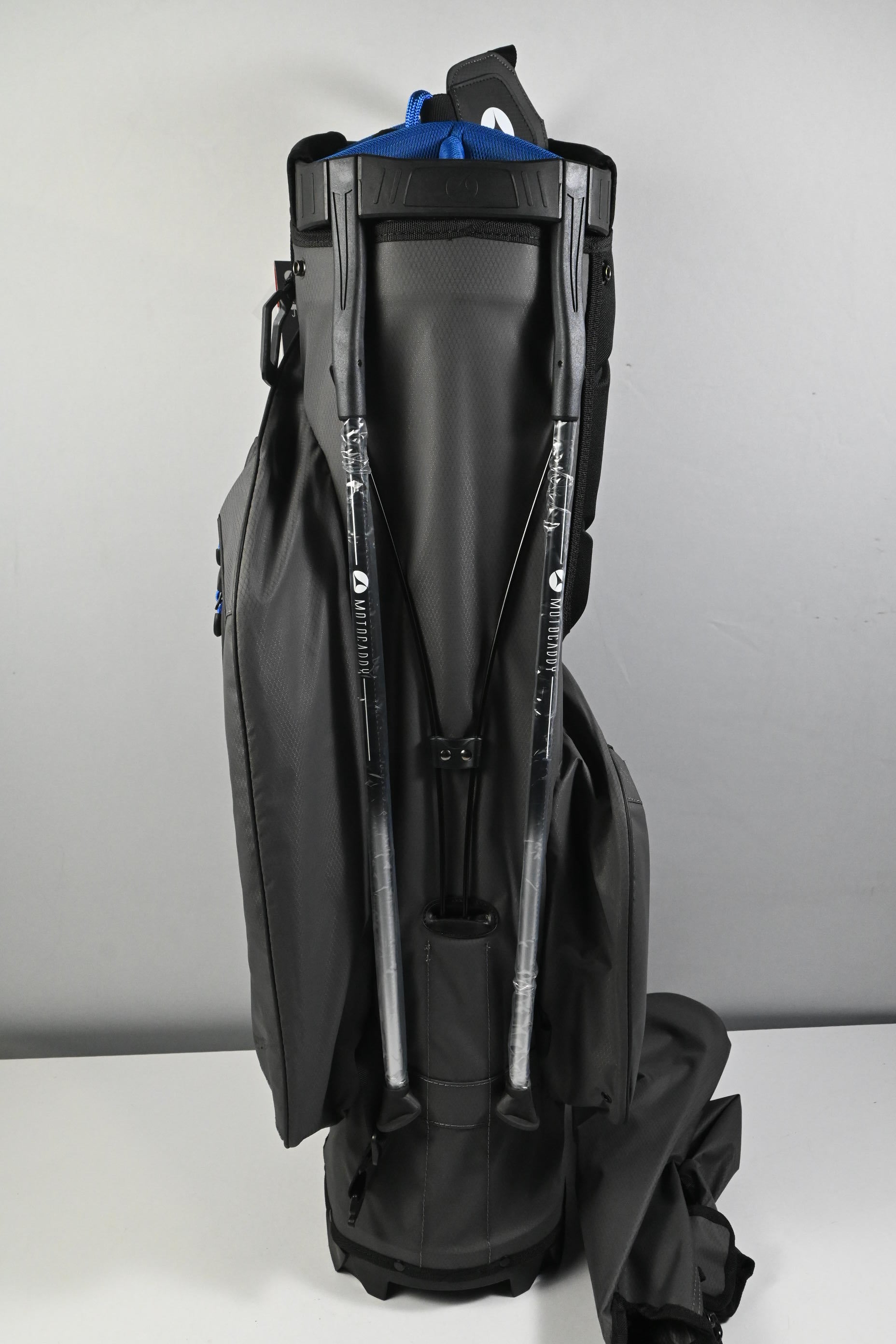 Motocaddy Hydroflex Stand Bag / 5-Way Divider / Grey, Black & Blue