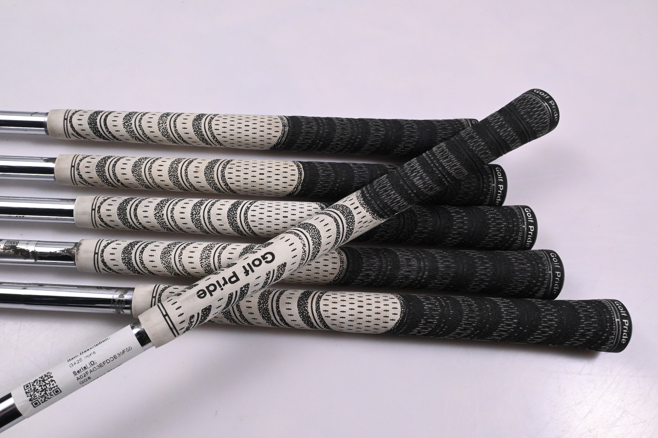 Ping G425 Irons / 5-PW / White Dot / Regular Flex Ping AWT 2.0 Shafts