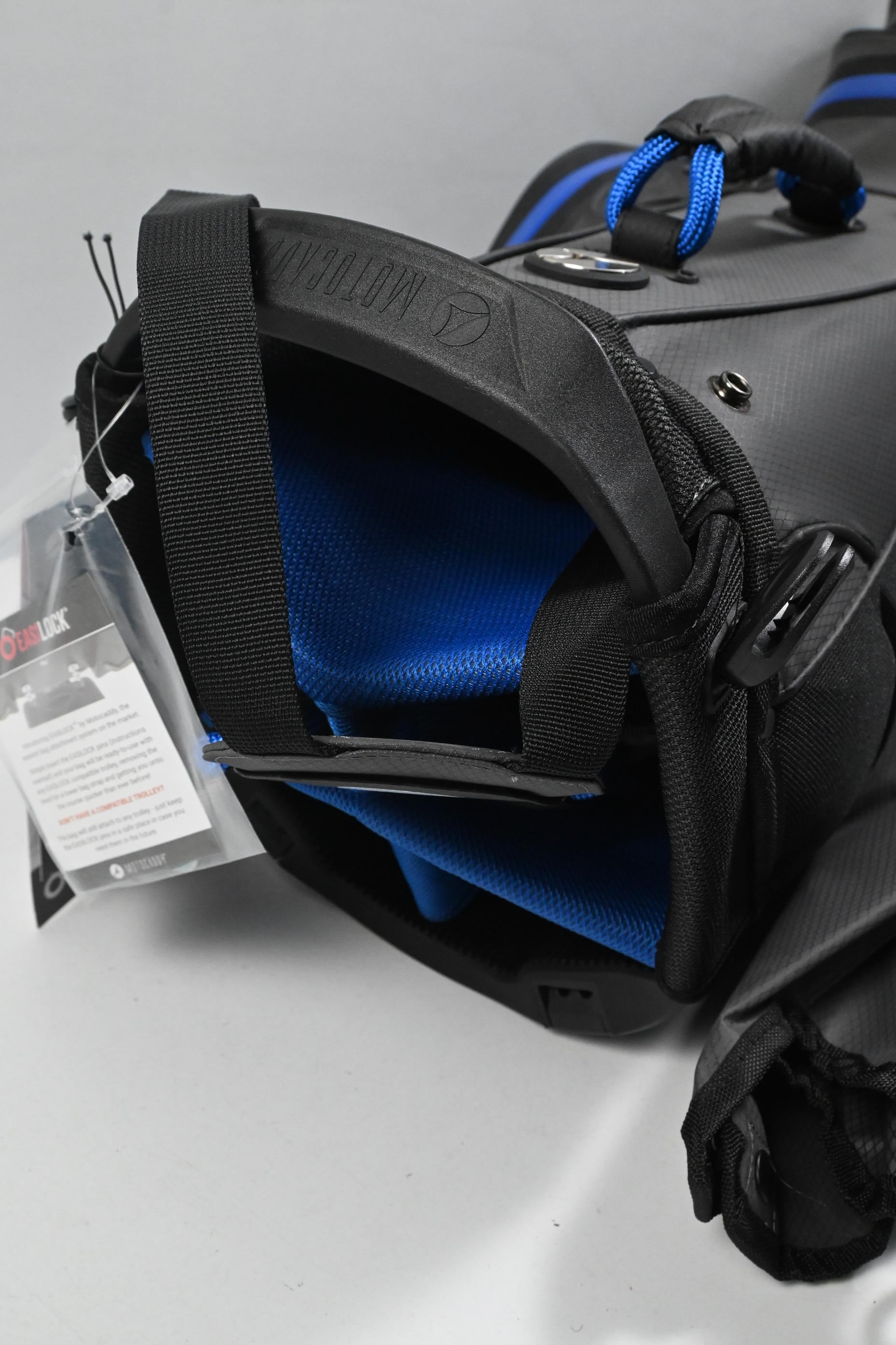 Motocaddy Hydroflex Stand Bag / 5-Way Divider / Grey, Black & Blue