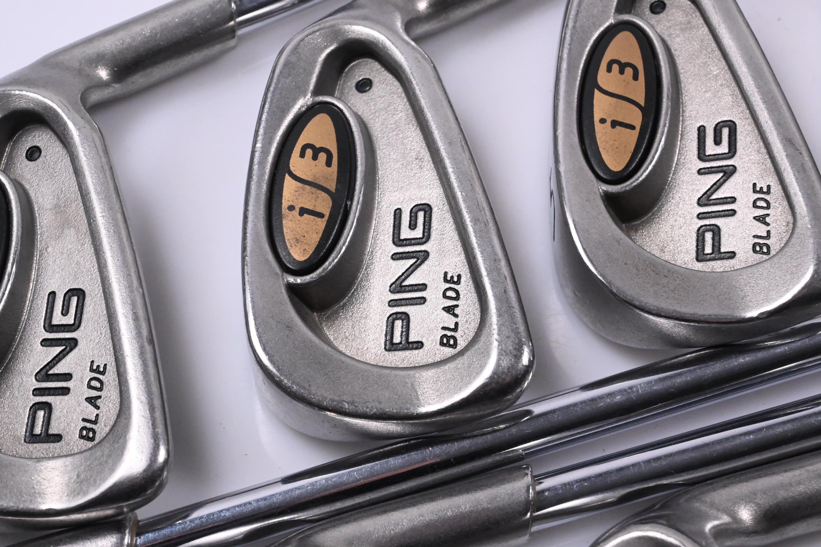 Ping i3 Irons / 3-PW+SW / Black Dot / Stiff Flex Ping Cushin JZ Red Shafts