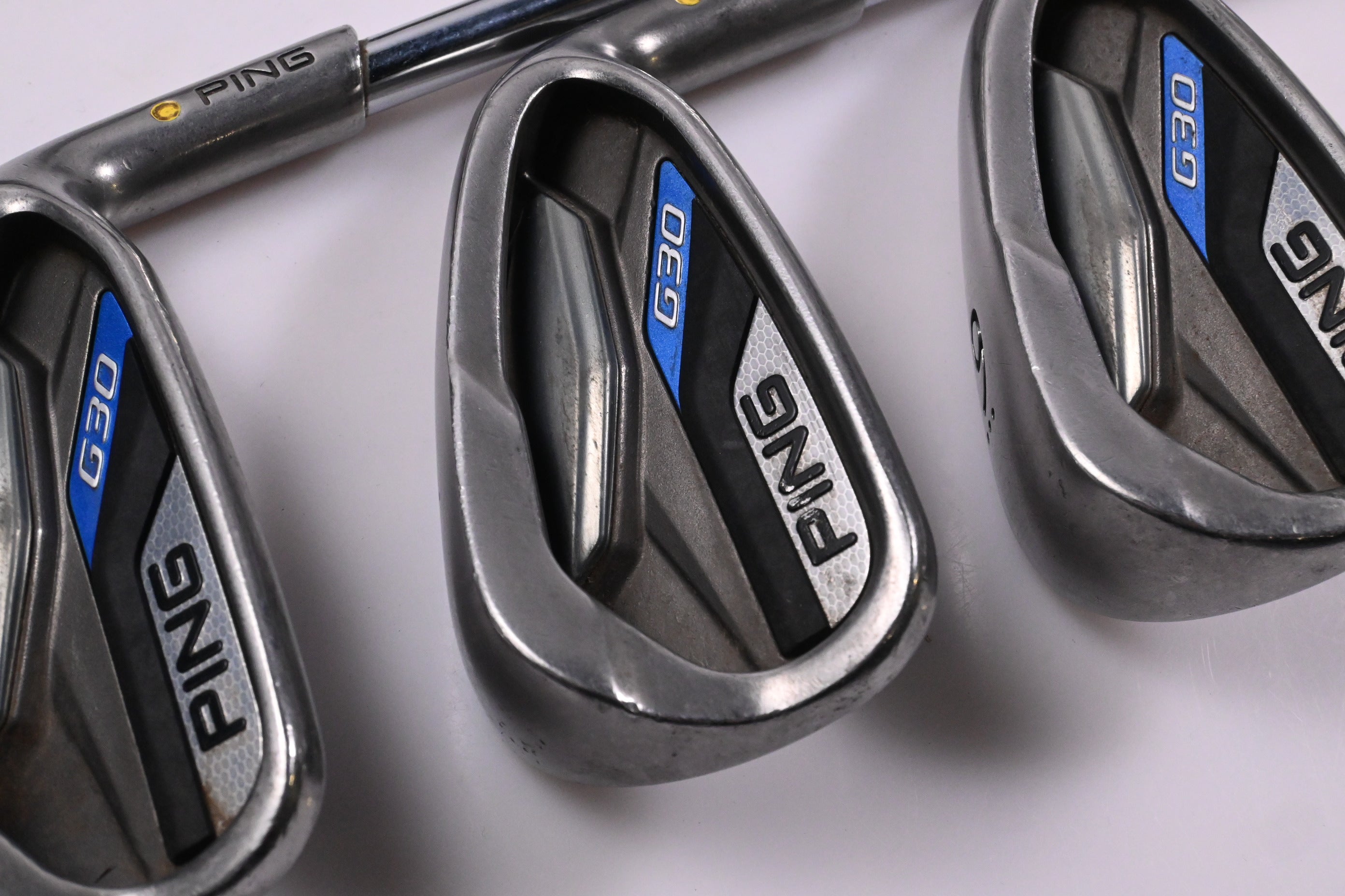 Ping G30 Irons / 5-9i / Yellow Dot / Regular Flex Ping CFS Distance Shafts