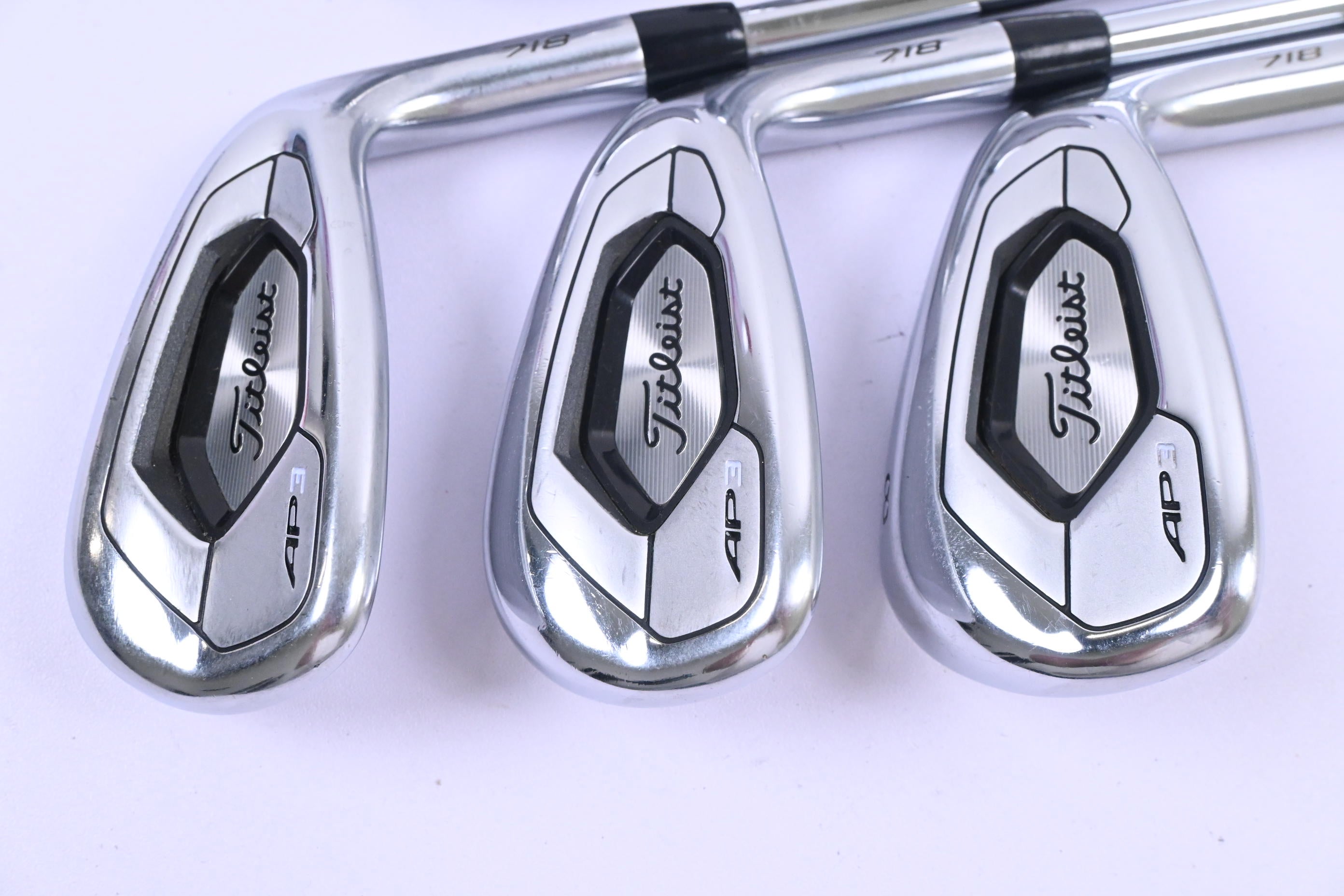 Titleist 718 AP3 Irons / 7-PW+48° / Stiff Flex True Temper AMT Red S300 Shafts