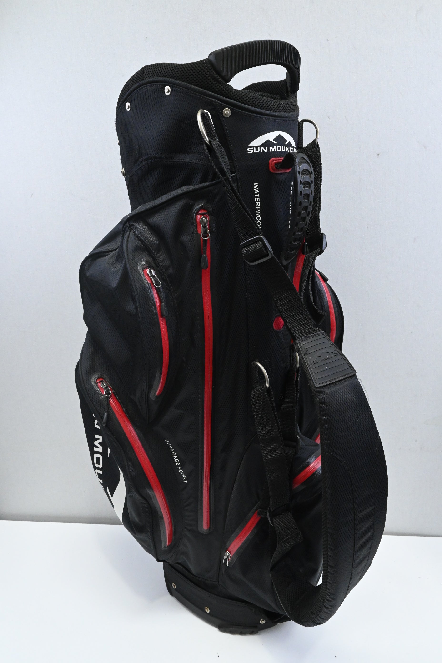 Sun Mountain Cart Bag / 14-Way Divider / Black, Red