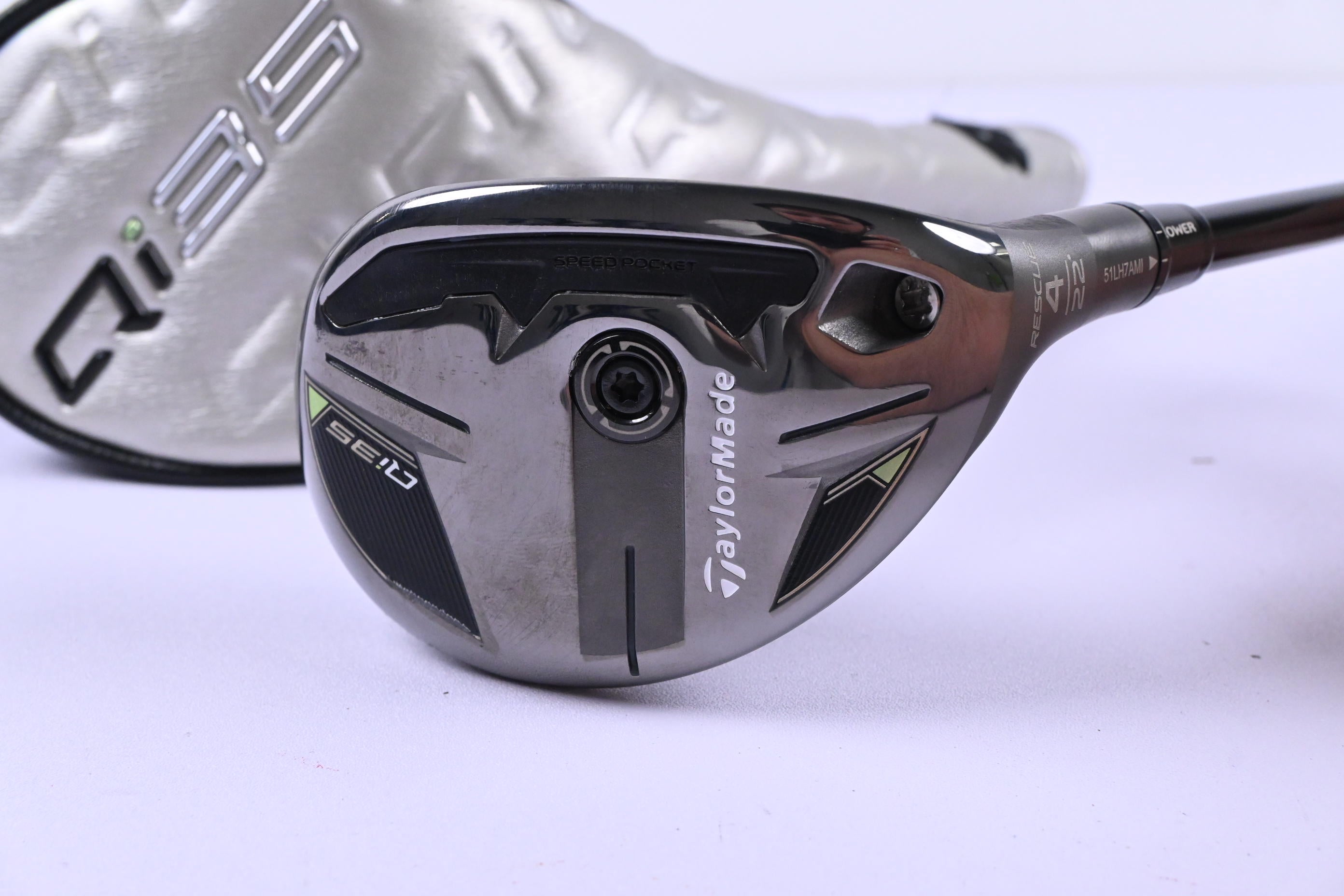 Taylormade Qi35 #4 Hybrid / 22 Degree / Stiff Flex Fujikura Ventus TR Blue Shaft