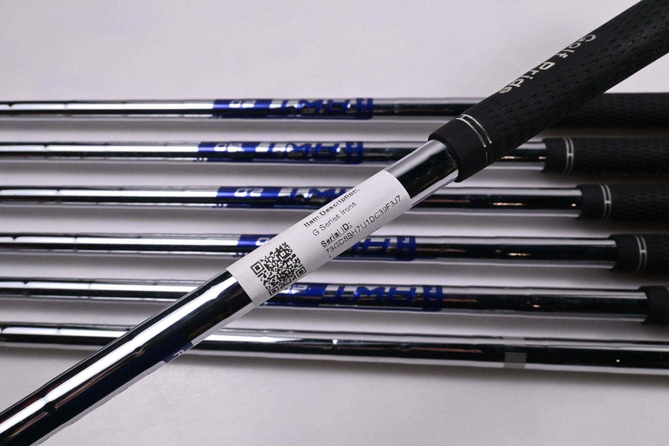 Ping G Series Irons / 5-PW+SW / Green Dot / Regular Flex Ping AWT 2.0 Shafts