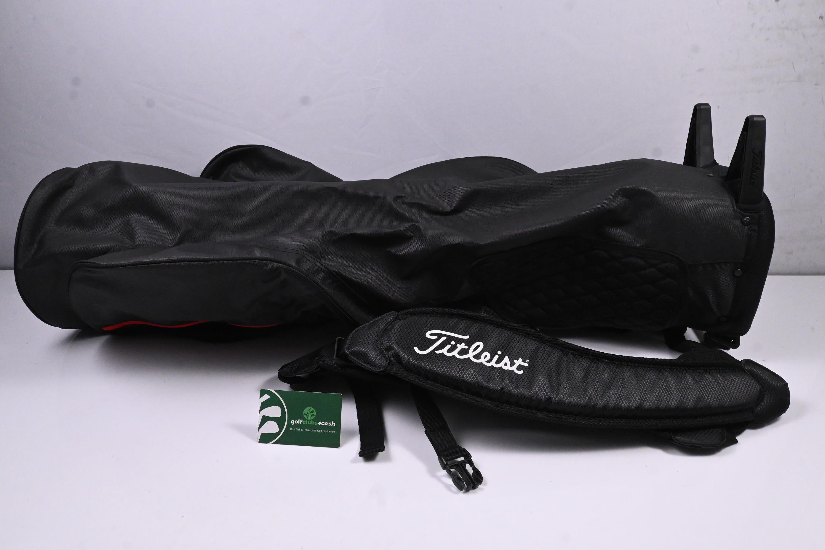 Titleist Premium Carry Bag / 3-Way Divider / Black & Red