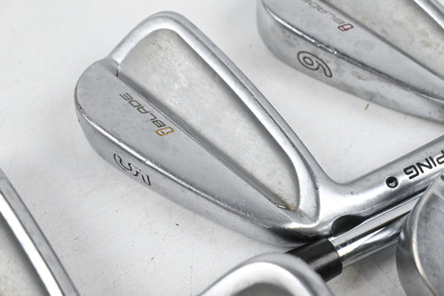 Left Hand Ping iBlade Irons / 4-PW / Black Dot / Stiff Flex Steel Shafts