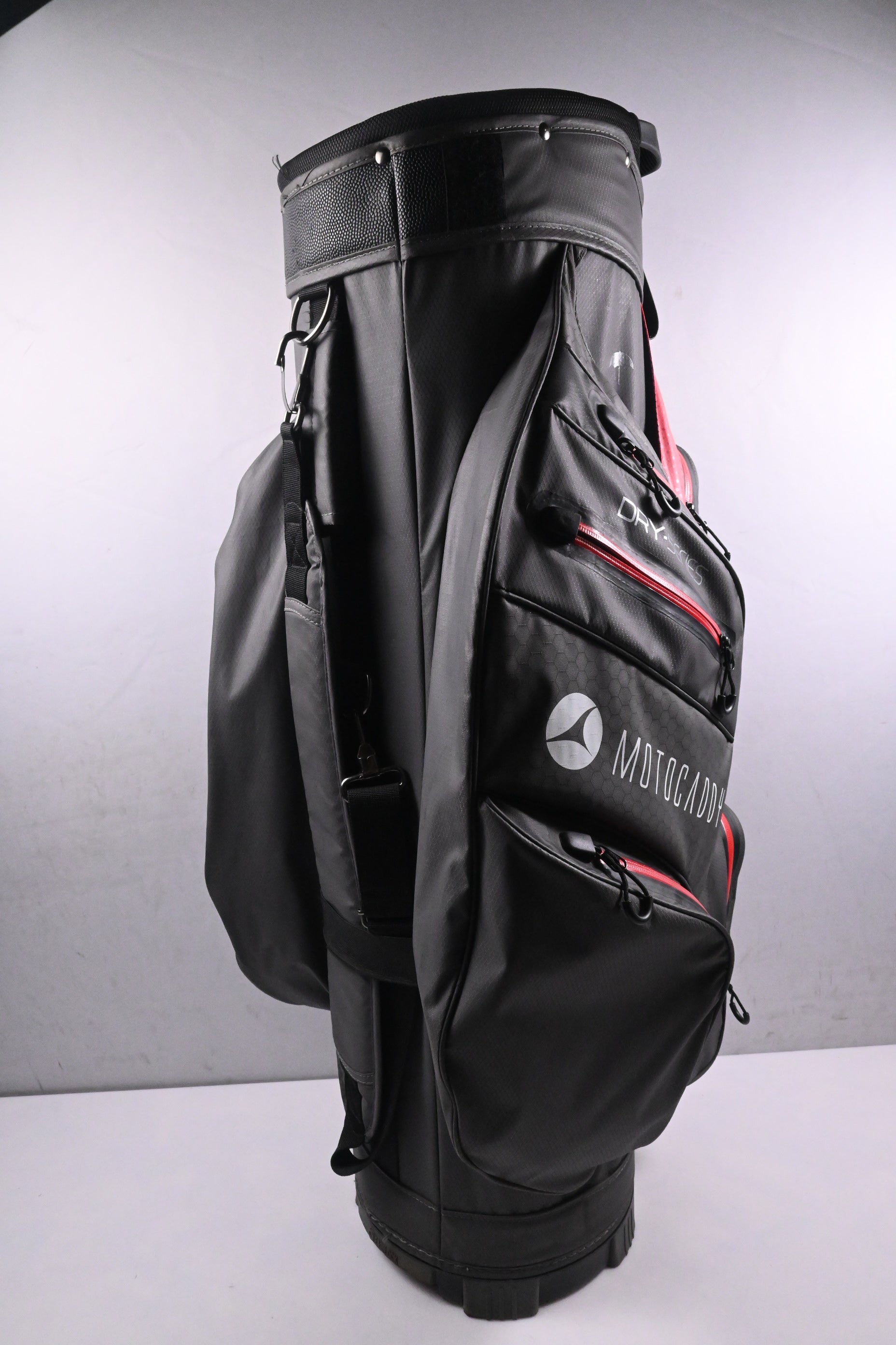 Motocaddy Dry Series Cart Bag / 14-Way Divider / Grey & Red