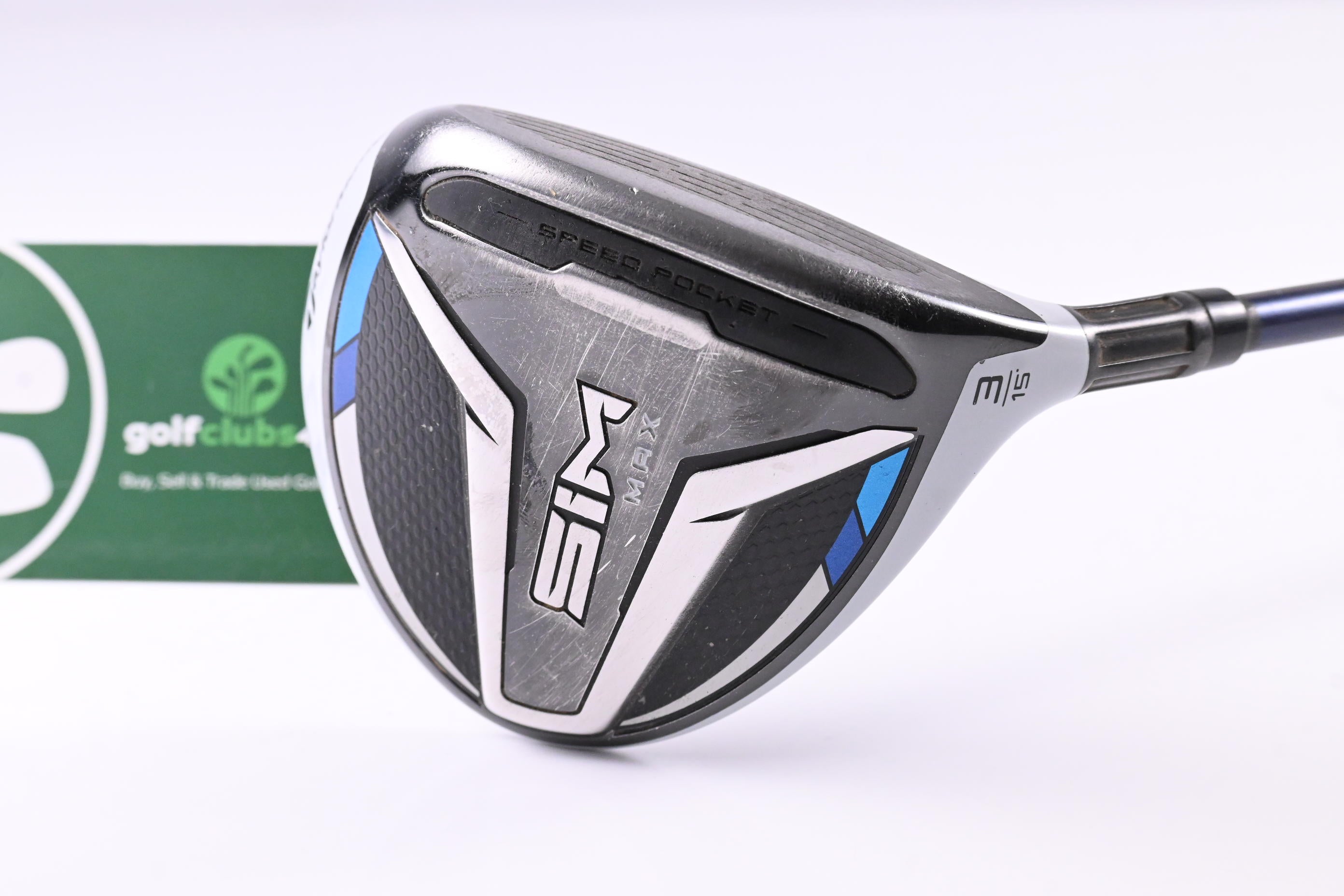 Taylormade SIM Max #3 Wood / 15 Degree / Regular Flex Fujikura Ventus Blue 5 Shaft