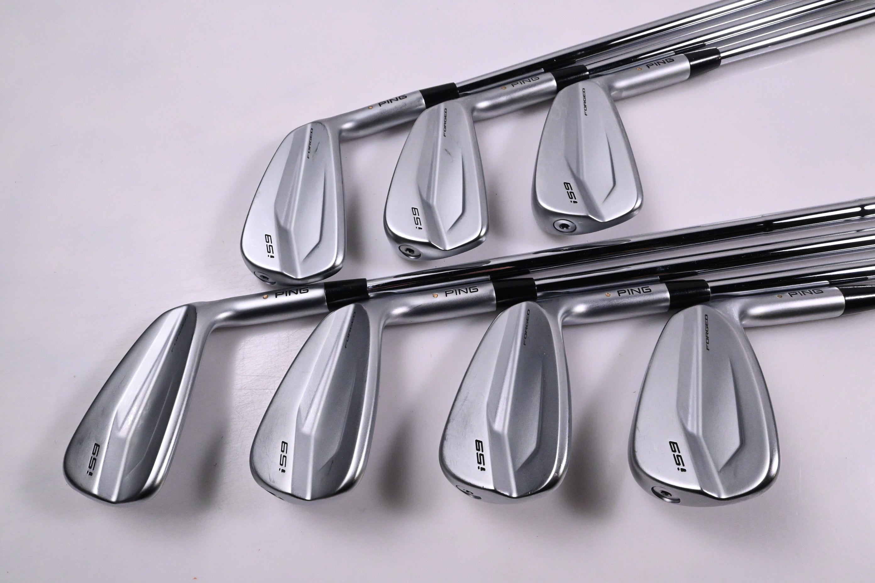 Ping i59 Irons / 4-PW / Gold Dot / Stiff Flex Dynamic Gold 120 S300 Shafts