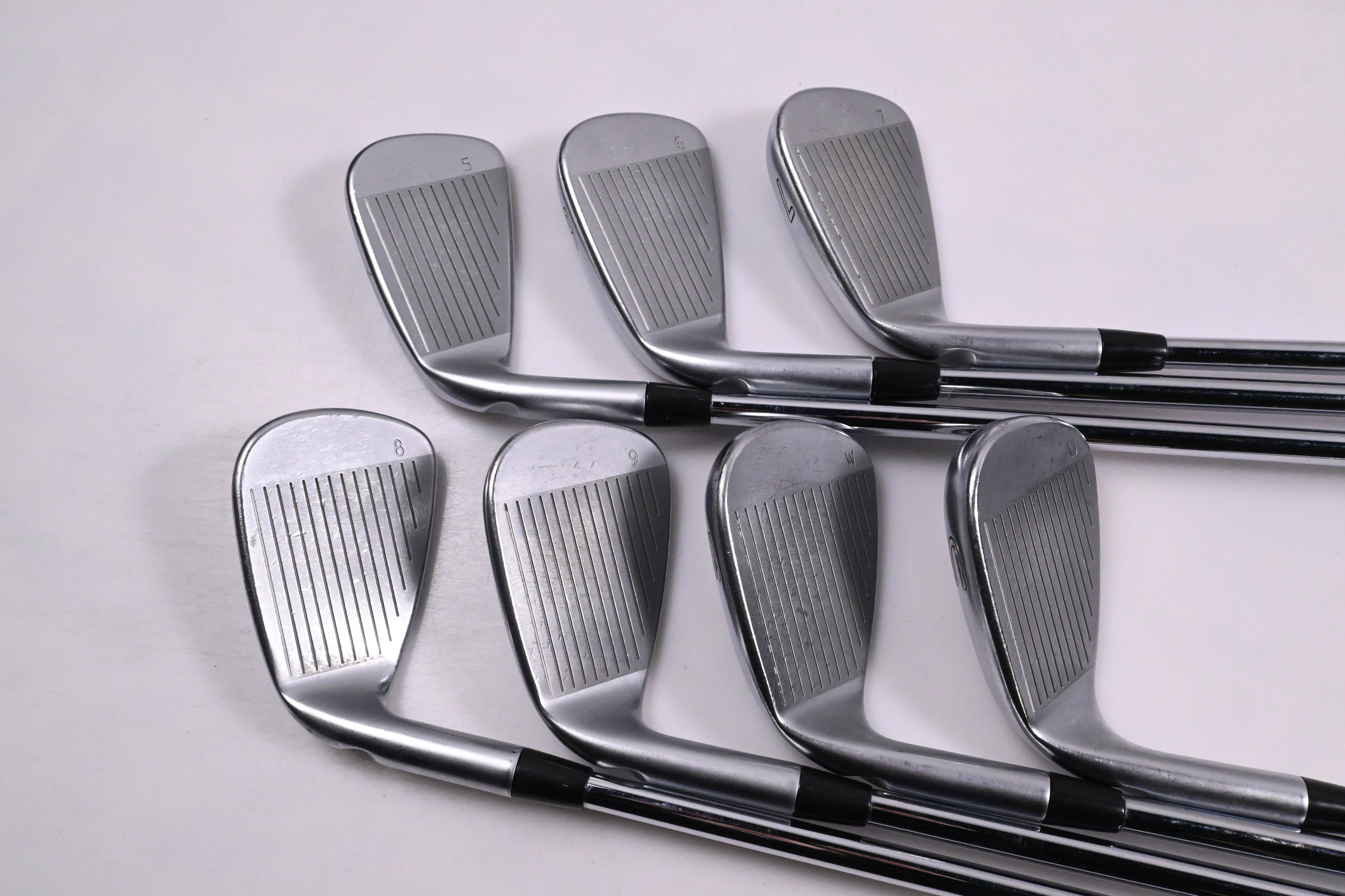 Ping i200 Irons / 5-PW+UW / Green Dot / Stiff Flex Ping AWT 2.0 Shafts