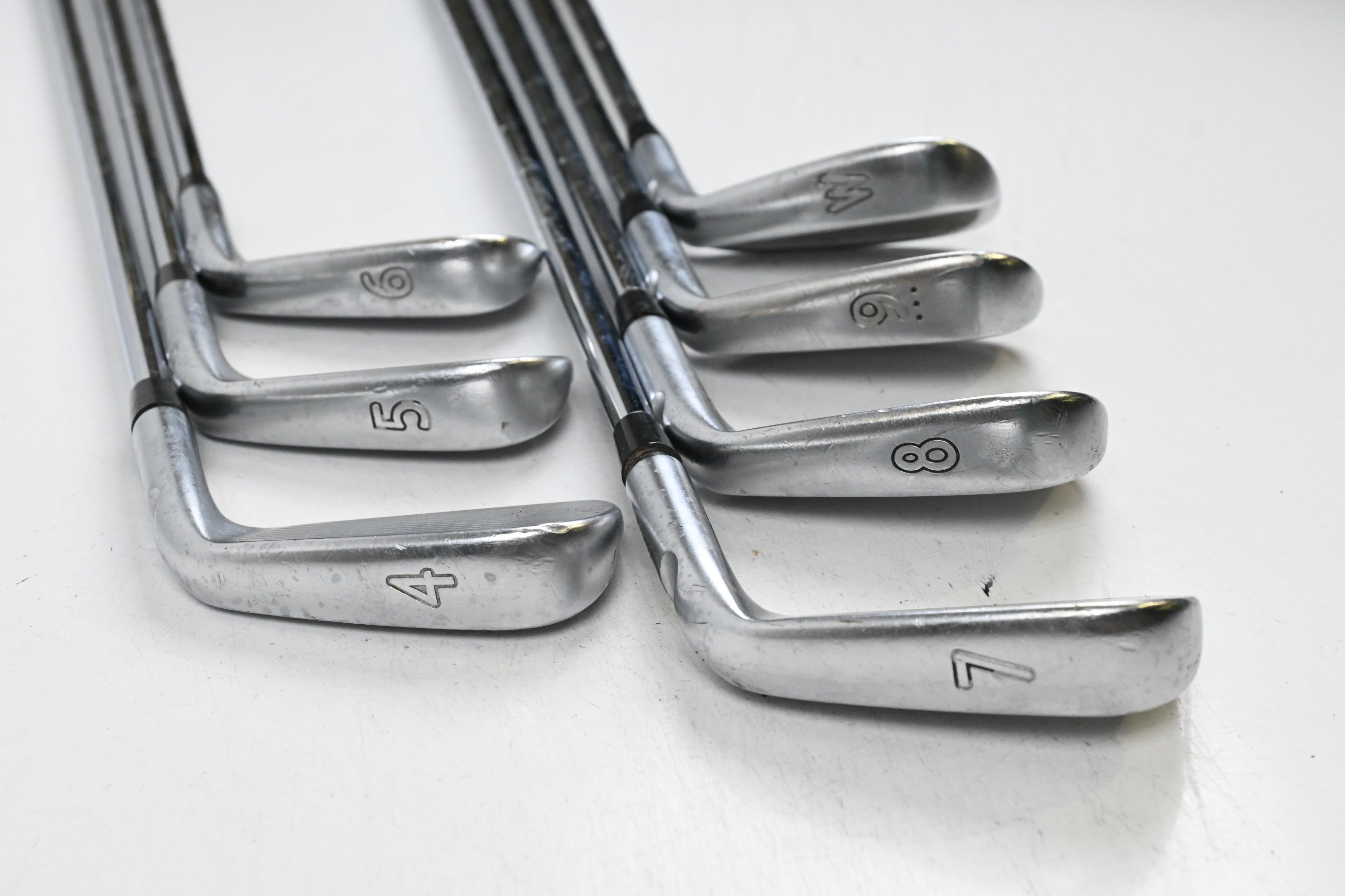Left Hand Ping iBlade Irons / 4-PW / Black Dot / Stiff Flex Steel Shafts