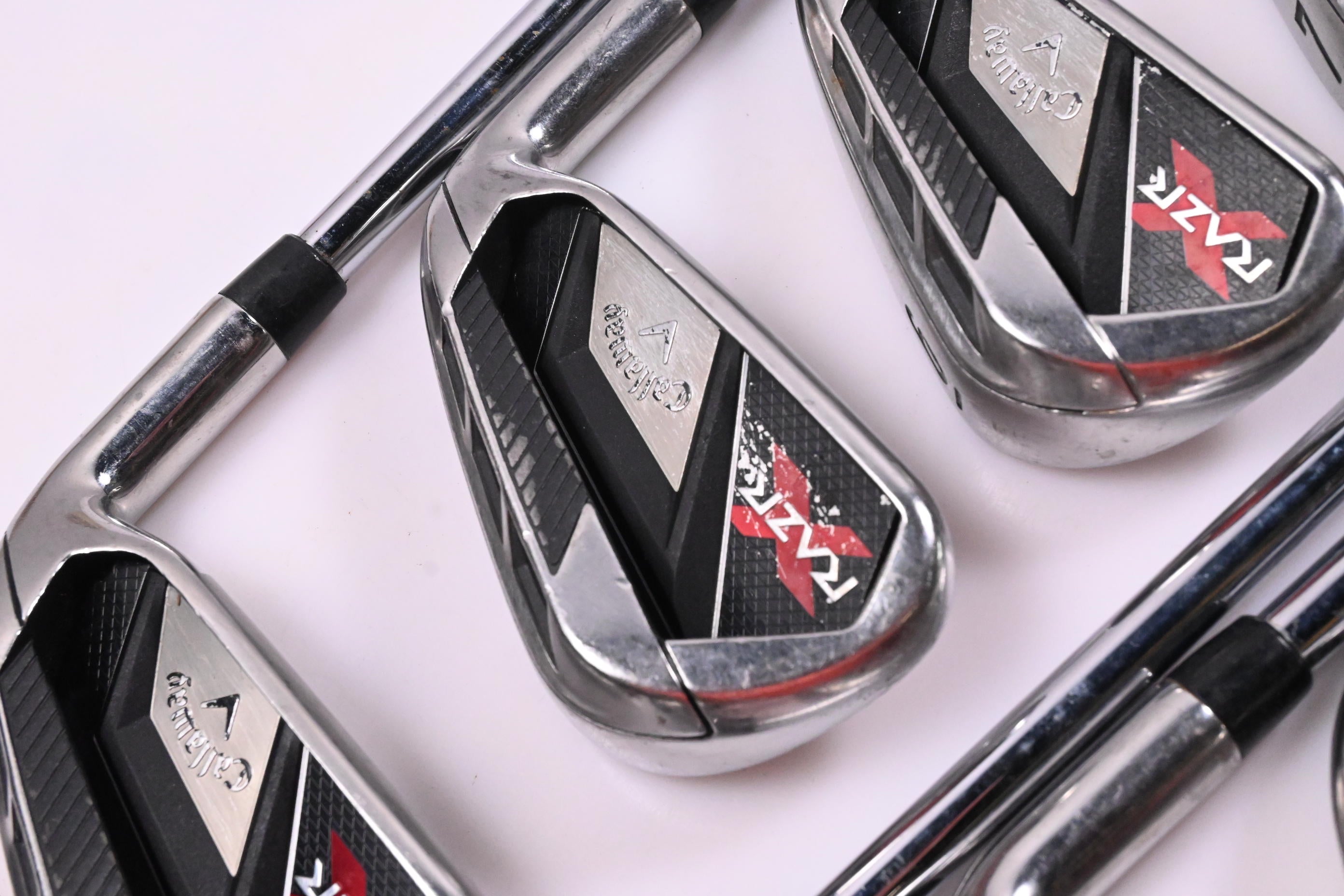 Callaway RAZR X Irons / 4-PW+SW / Stiff Flex Callaway RAZR X Steel Shafts
