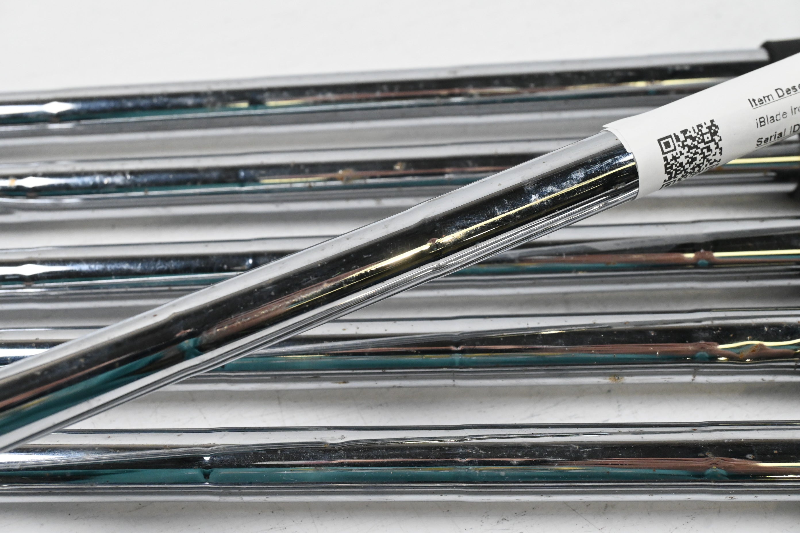 Left Hand Ping iBlade Irons / 4-PW / Black Dot / Stiff Flex Steel Shafts