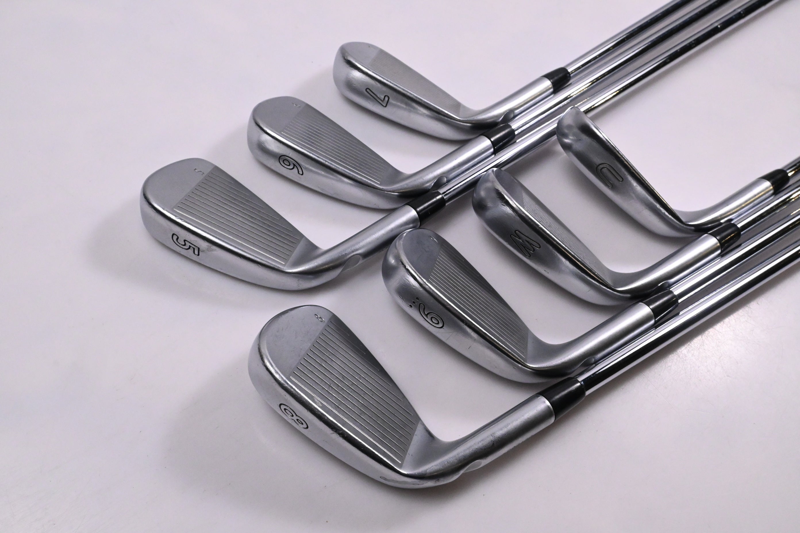 Ping i200 Irons / 5-PW+UW / Green Dot / Stiff Flex Ping AWT 2.0 Shafts