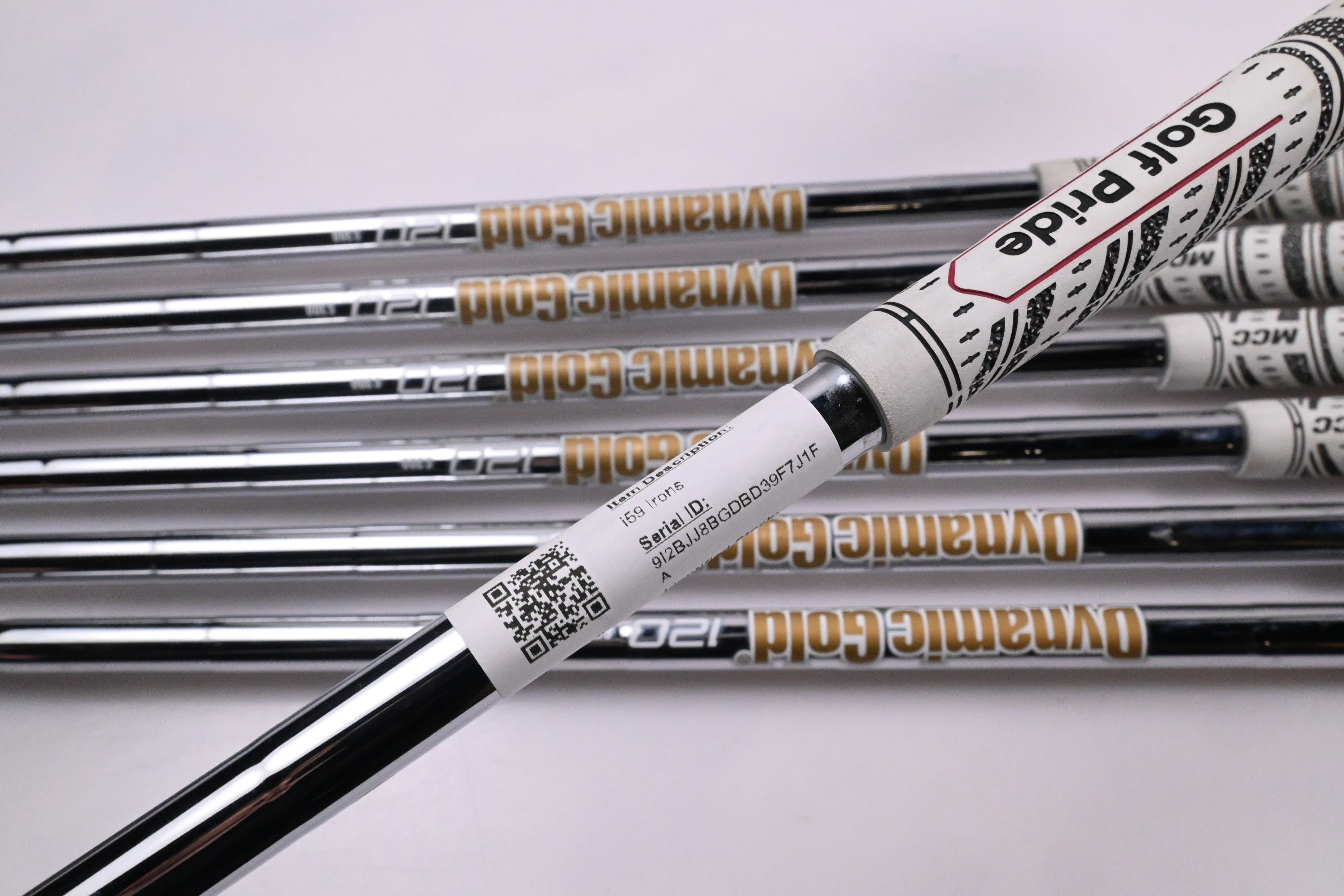Ping i59 Irons / 4-PW / Gold Dot / Stiff Flex Dynamic Gold 120 S300 Shafts