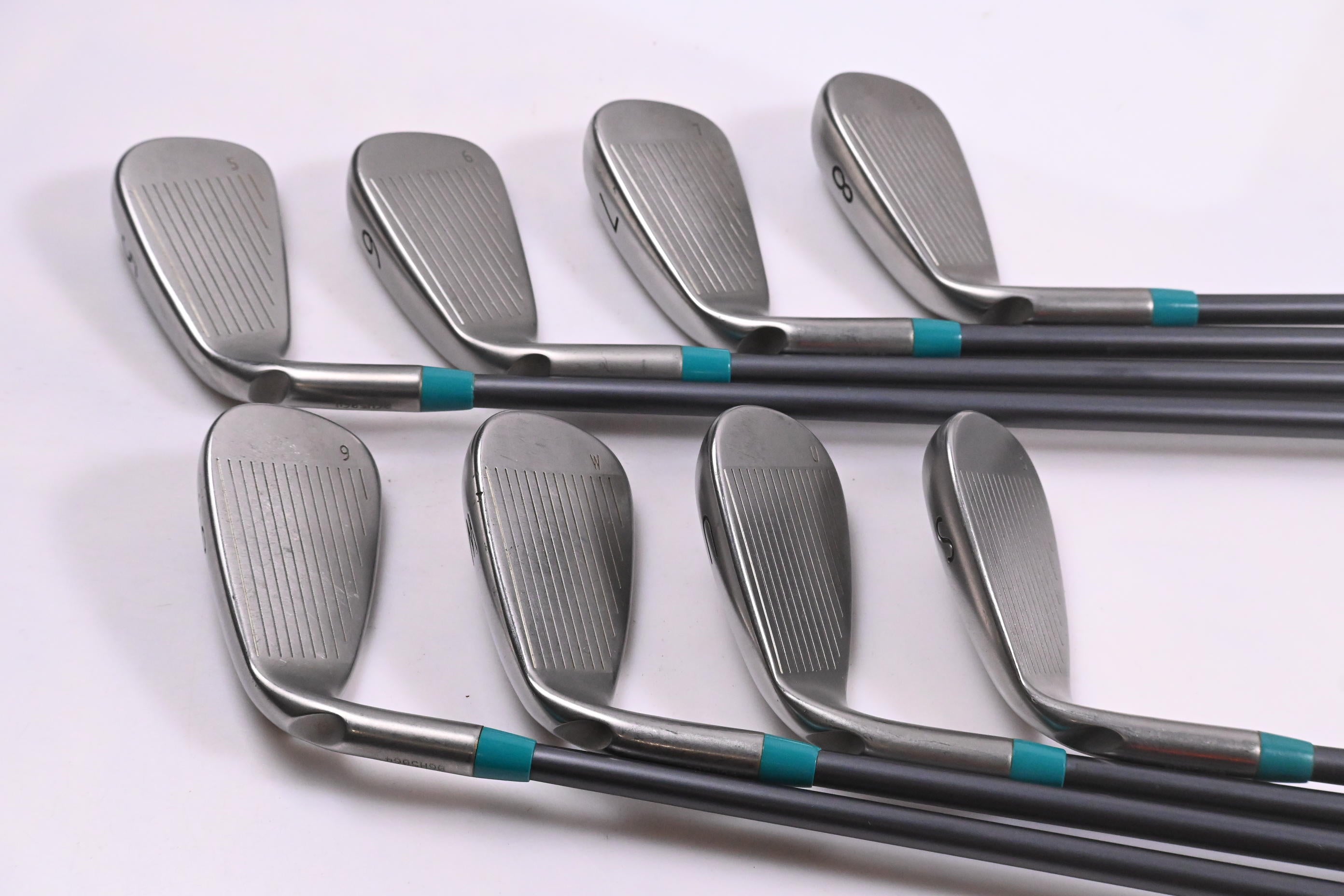 Ping Rhapsody 2015 Irons / 5-PW+GW+SW / Green Dot / Senior Flex Ping CFS 65
