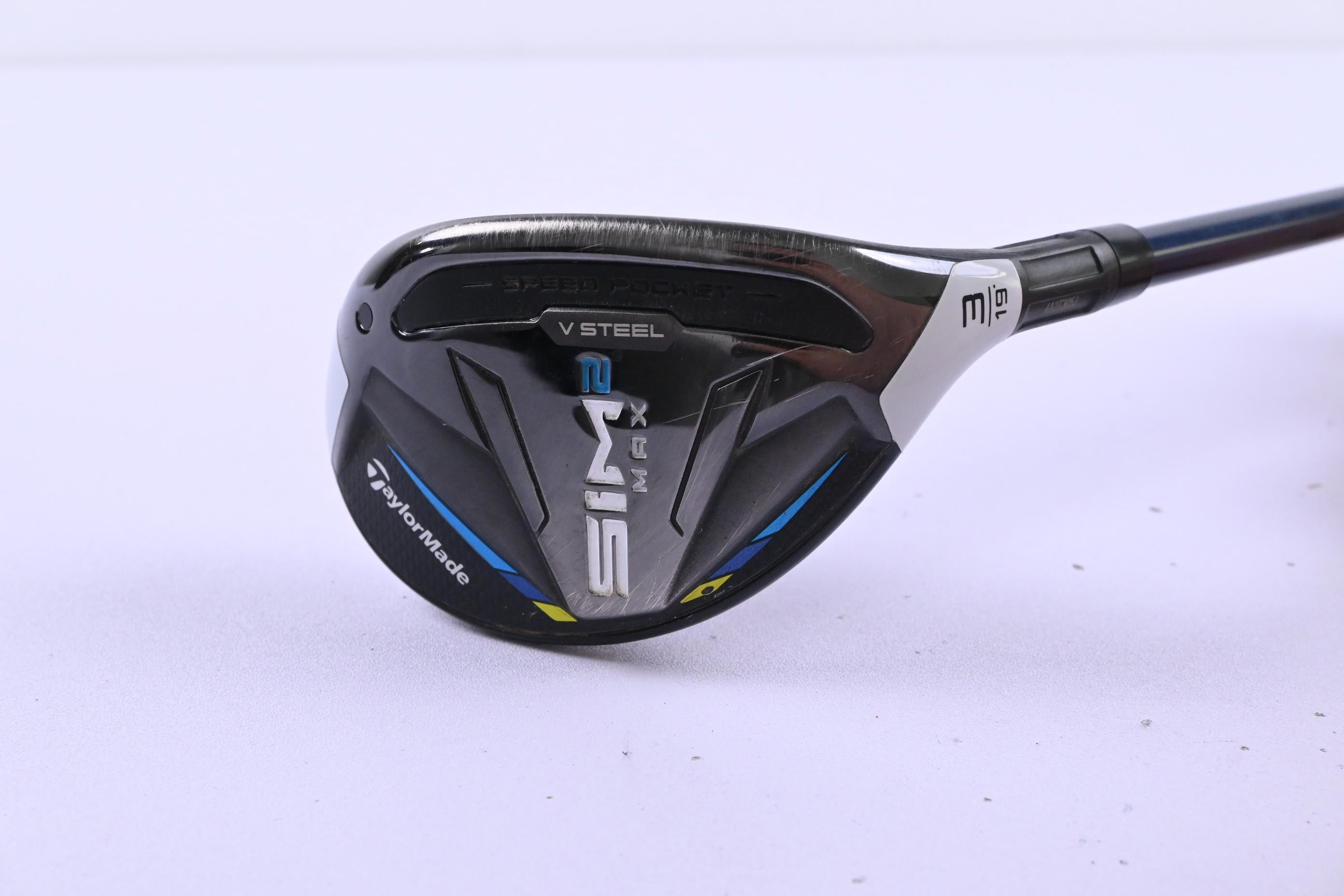 Taylormade SIM2 Max #3 Hybrid / 19 Degree / Stiff Flex Ventus Blue 7 Shaft