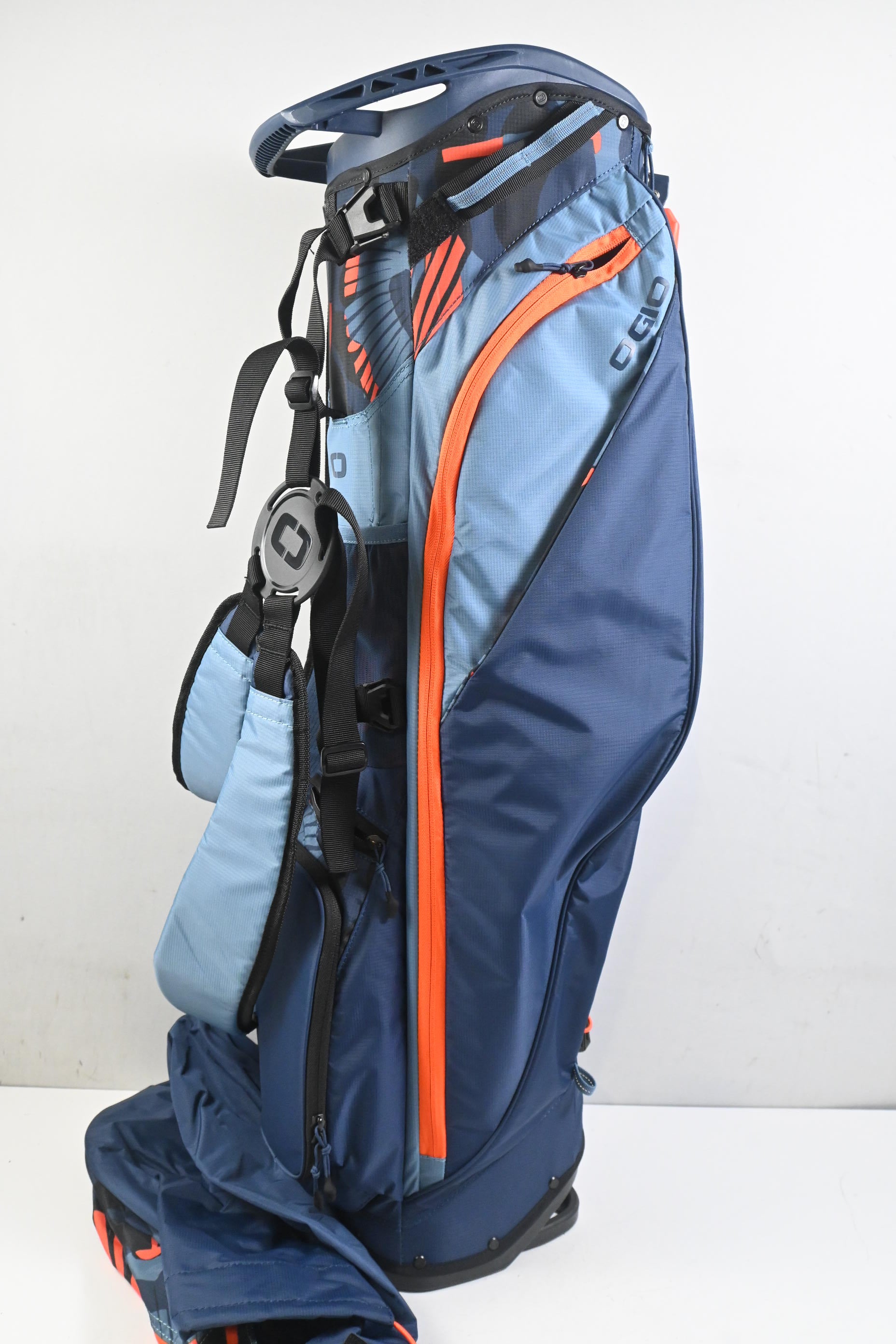 Ogio Feather Lite Stand Bag Golf Bag / 4-Way Divider / Blue, Navy, Orange