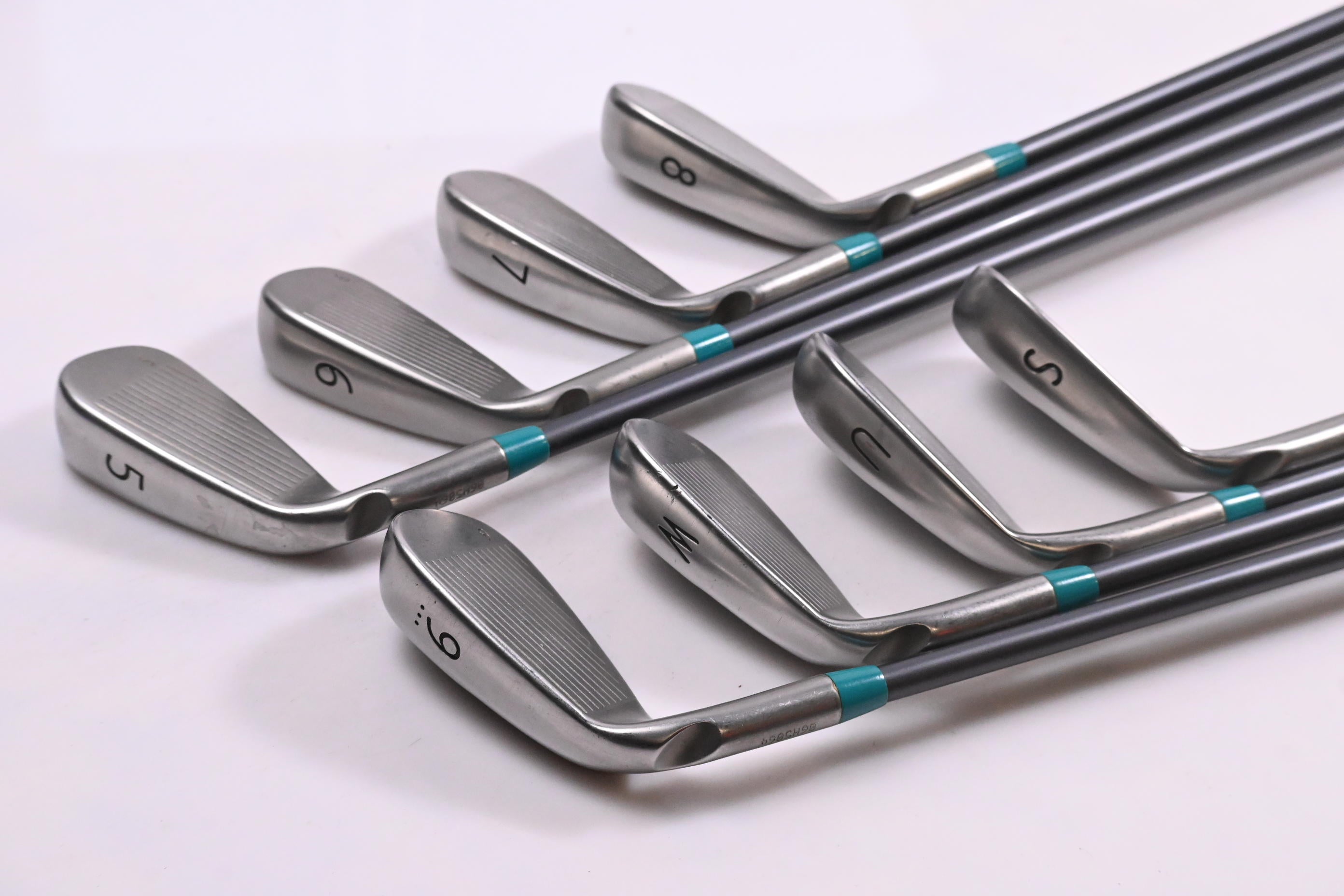 Ping Rhapsody 2015 Irons / 5-PW+GW+SW / Green Dot / Senior Flex Ping CFS 65