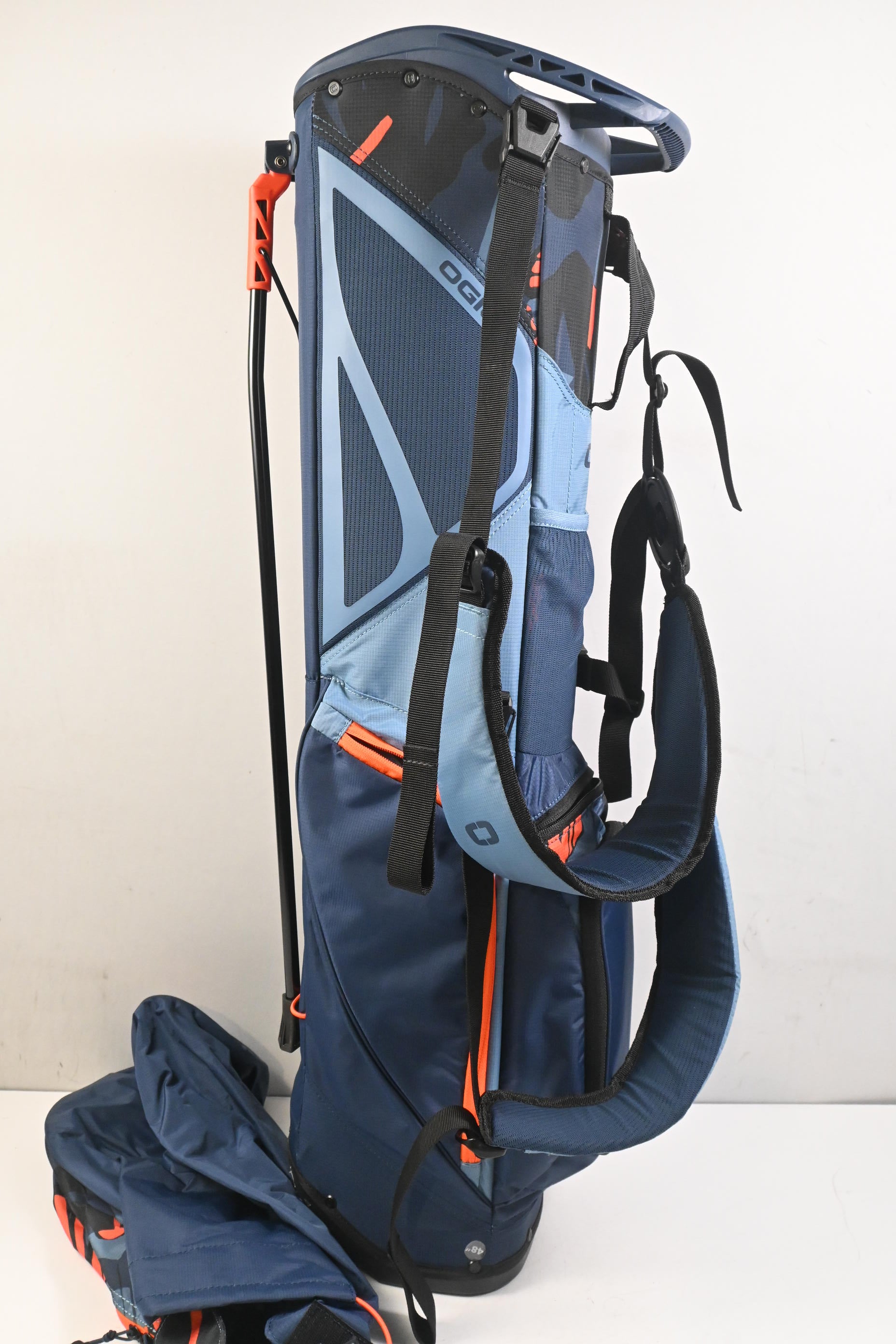 Ogio Feather Lite Stand Bag Golf Bag / 4-Way Divider / Blue, Navy, Orange