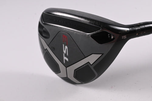 Titleist TS3 #3 Wood / 15 Degree / Stiff Flex HZRDUS Smoke Black 70 Shaft