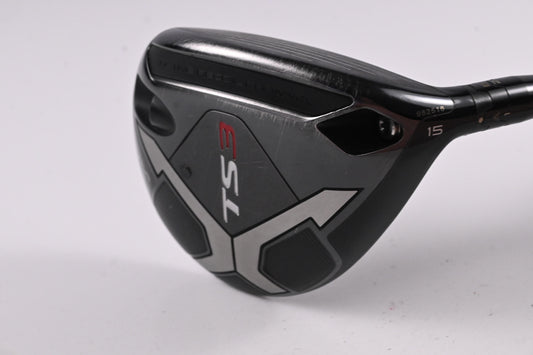 Titleist TS3 #3 Wood / 15 Degree / Stiff Flex HZRDUS Smoke Black 70 Shaft