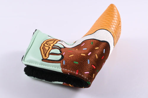 Edel Chocolate Ice Cream Putter Headcover / Blade / Brown, Mint, Orange