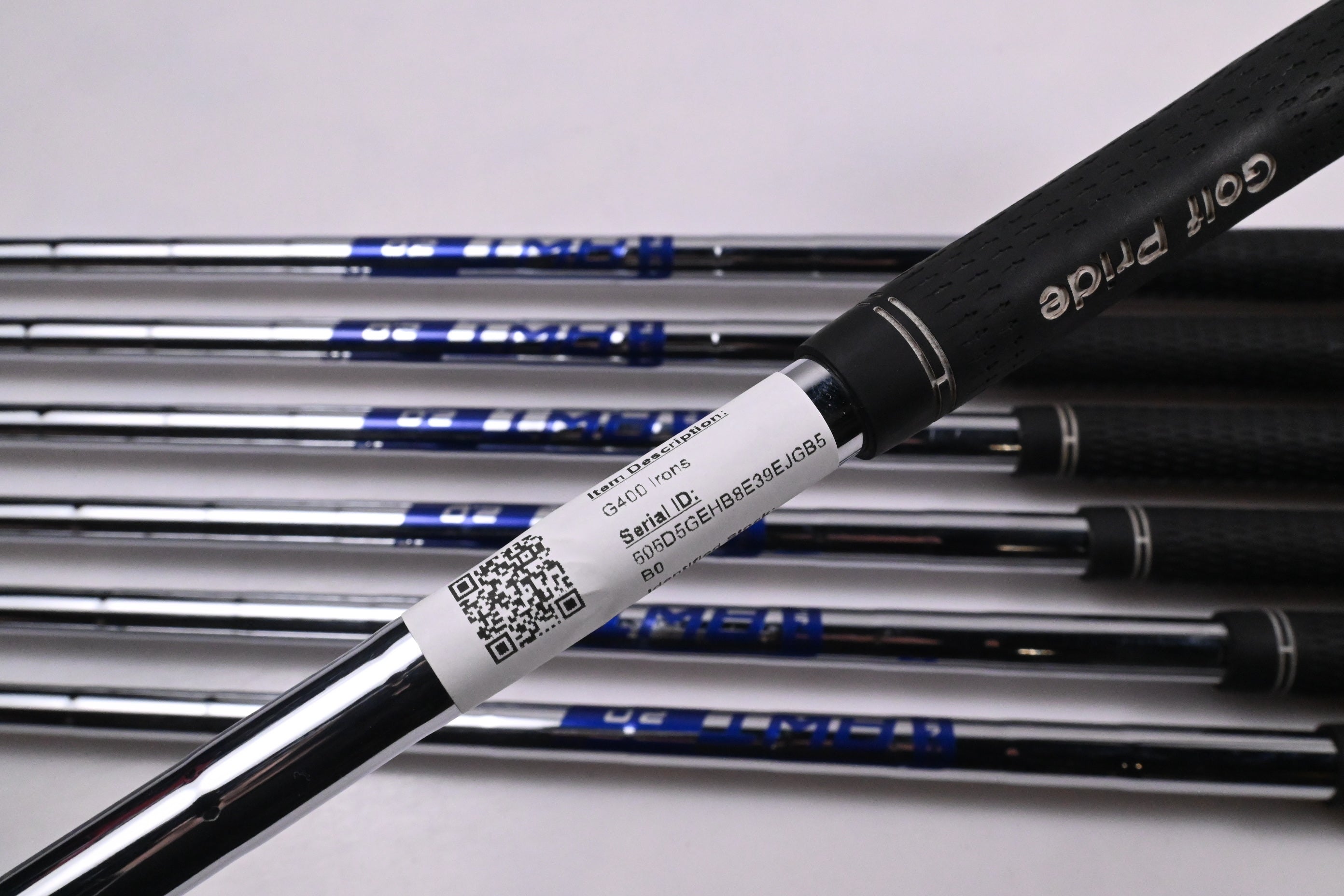 Ping G400 Irons / 5-PW+UW / Black Dot / Regular Flex Ping AWT 2.0 Shafts