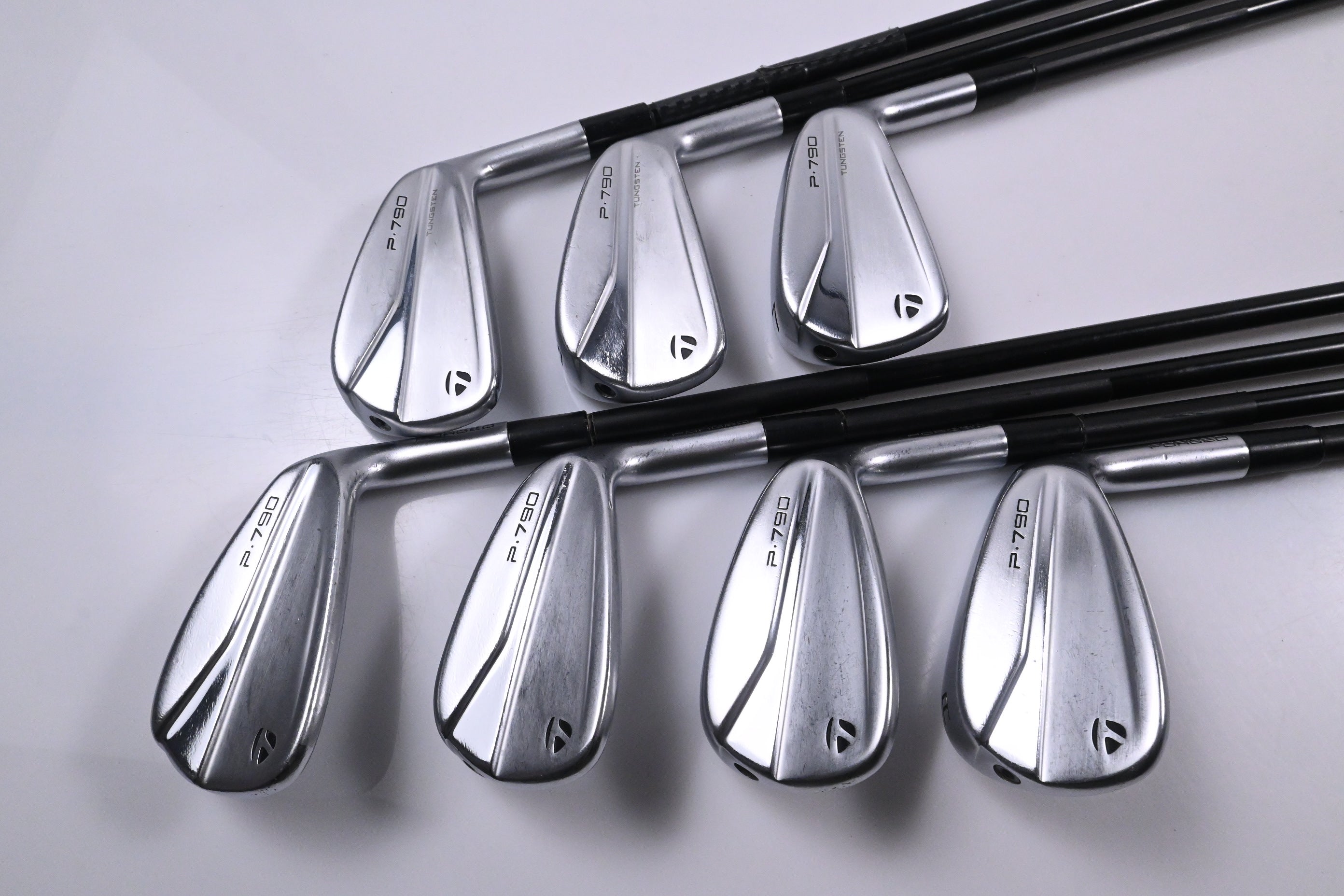 Taylormade P790 2021 Irons / 5-PW+AW / Stiff Flex MMT 75 Shafts