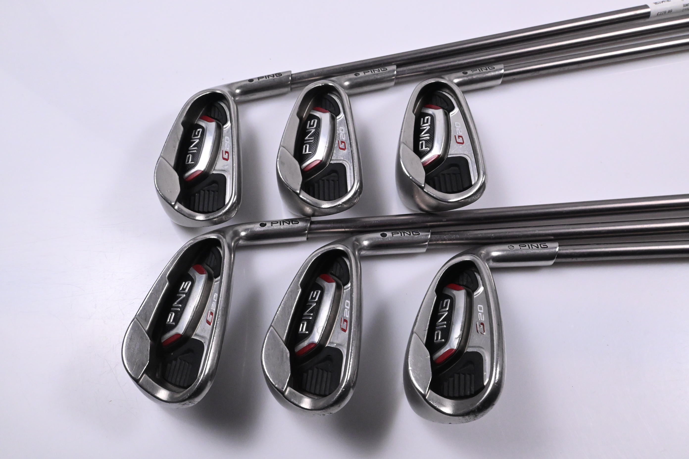 Ping G20 Irons / 6-PW+SW / Black Dot / Senior Flex Ping TFC 169 Shafts