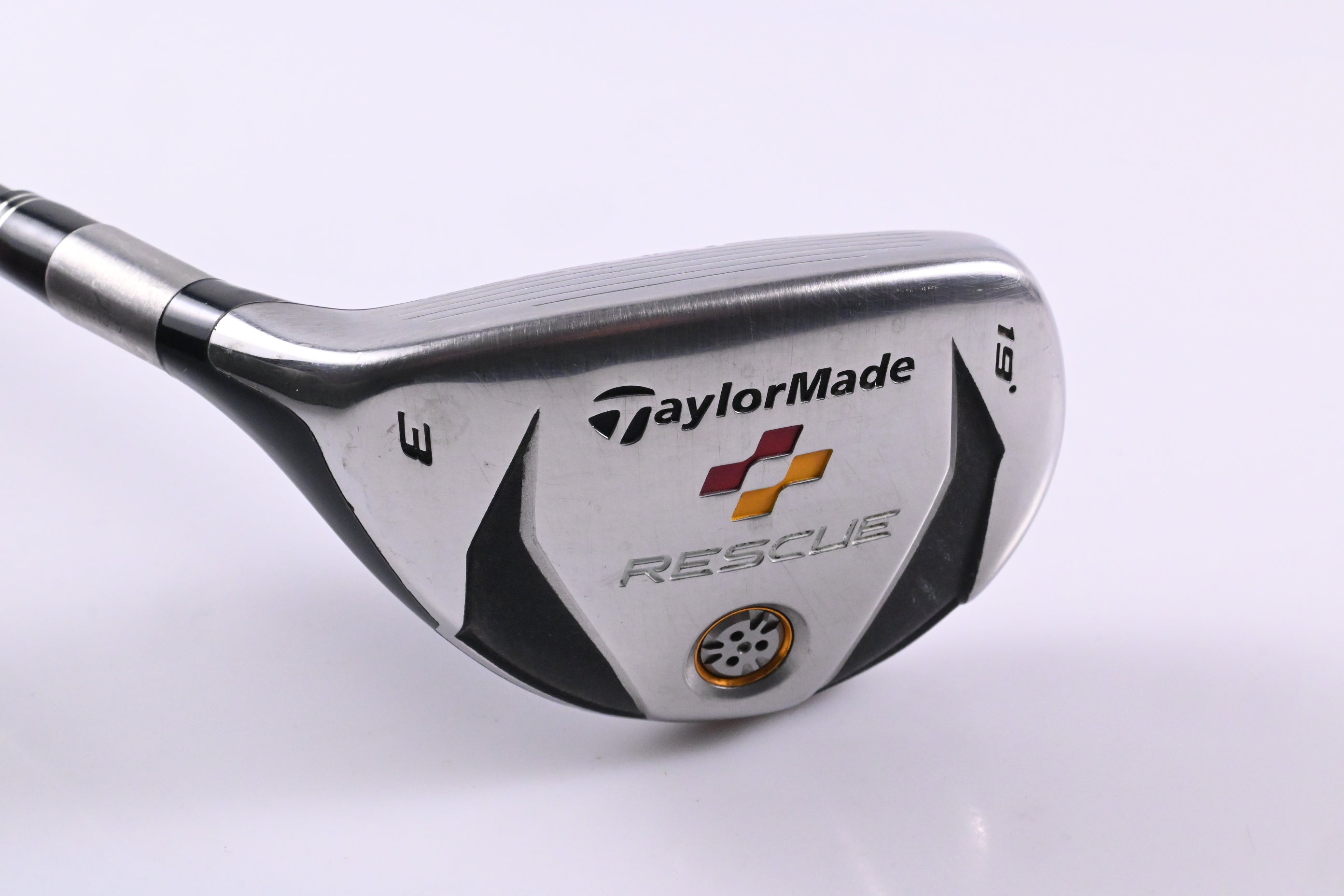 Left Hand Taylormade Rescue 2009 #3 Hybrid / 19 Degree / Stiff Flex Reax 65