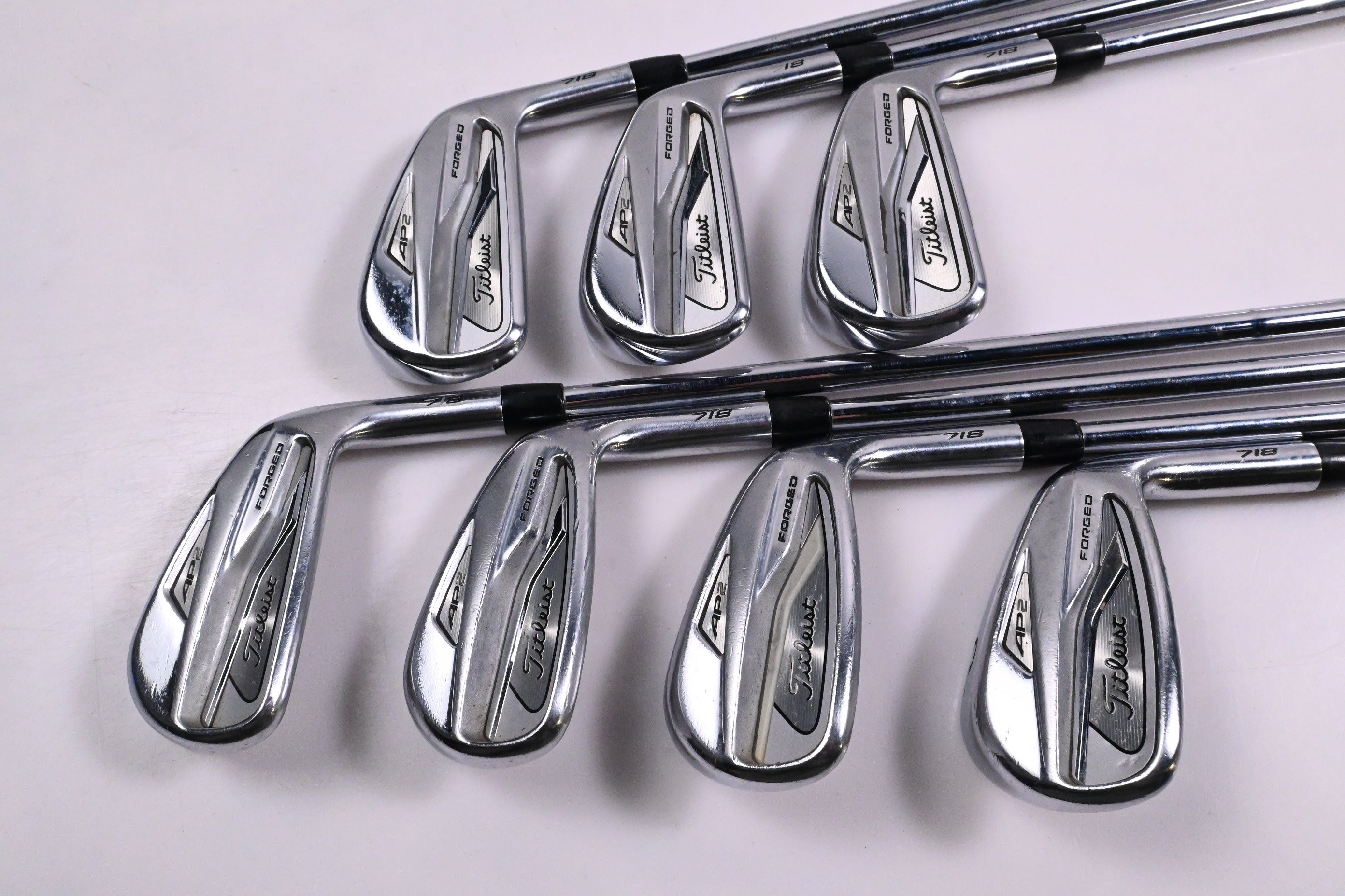 Titleist 718 AP2 Irons / 4-PW / Stiff Flex AMT Tour White S300 Shafts