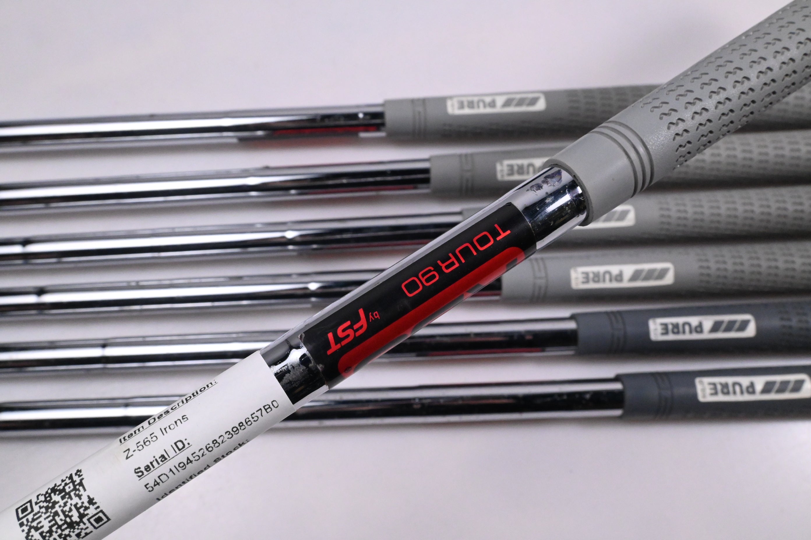 Srixon Z-565 Irons / 4-PW / Stiff Flex KBS Tour 90 Shafts