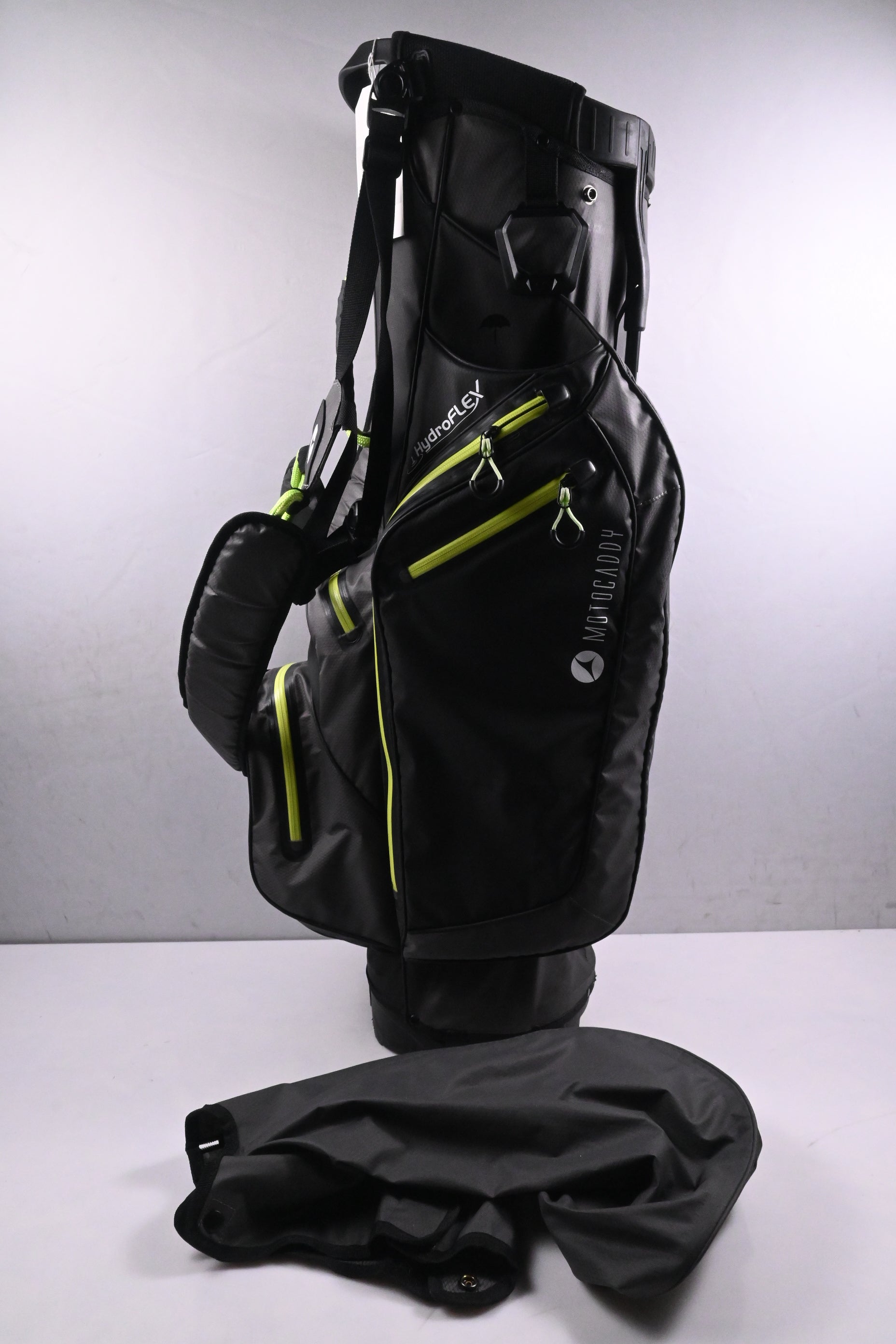 Motocaddy HydroFlex Stand Bag / 5-Way Divider / Grey & Lime Green