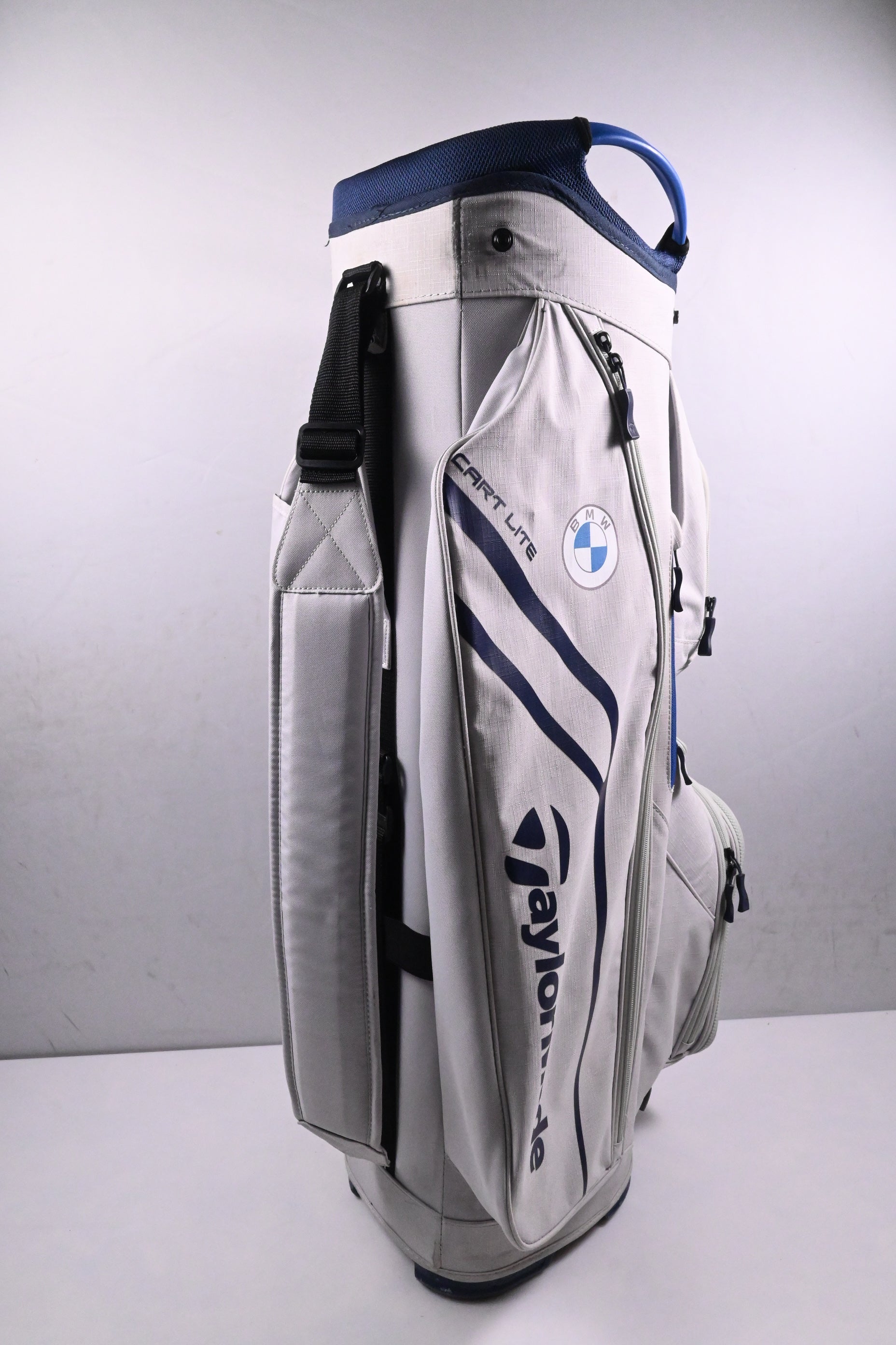 Taylormade Cart Lite Cart Bag / 14-Way Divider / White, Blue