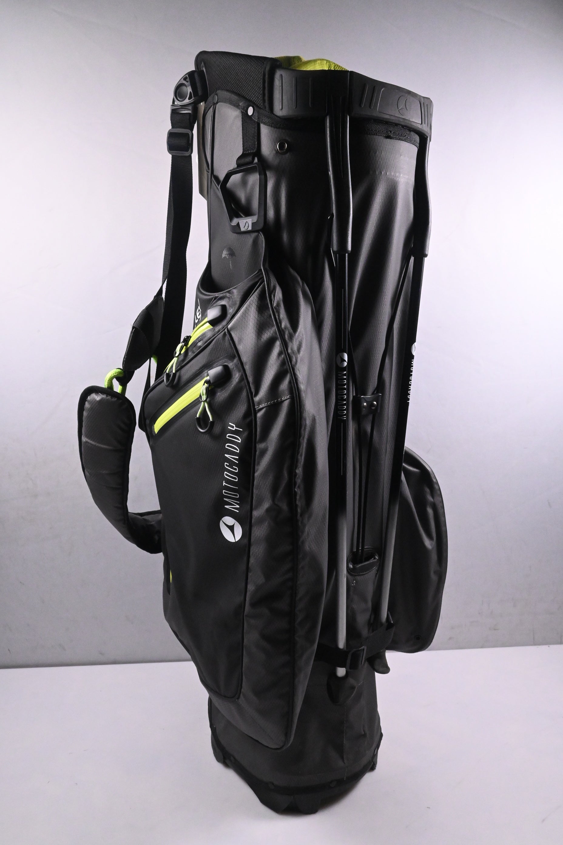 Motocaddy HydroFlex Stand Bag / 5-Way Divider / Grey & Lime Green