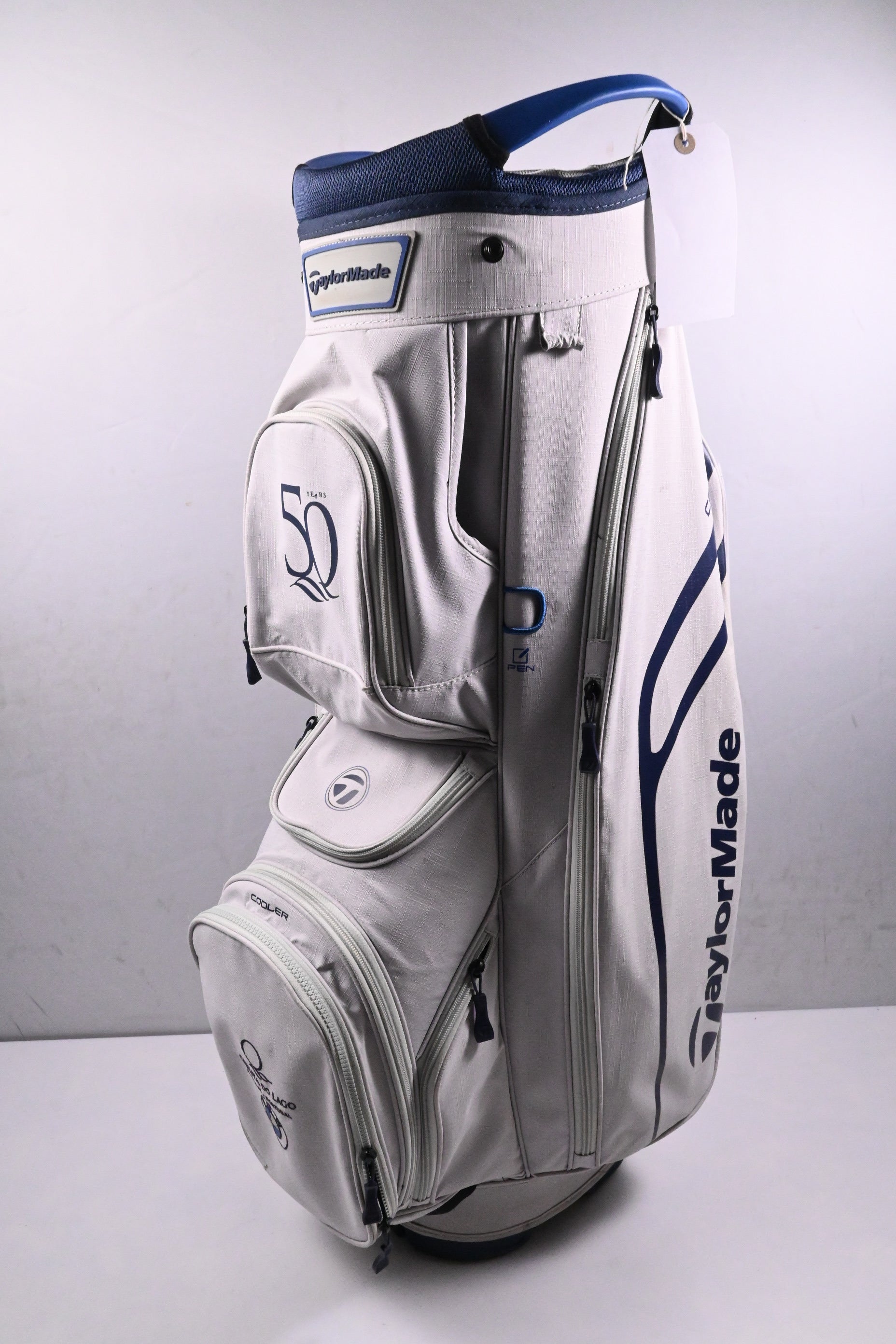 Taylormade Cart Lite Cart Bag / 14-Way Divider / White, Blue