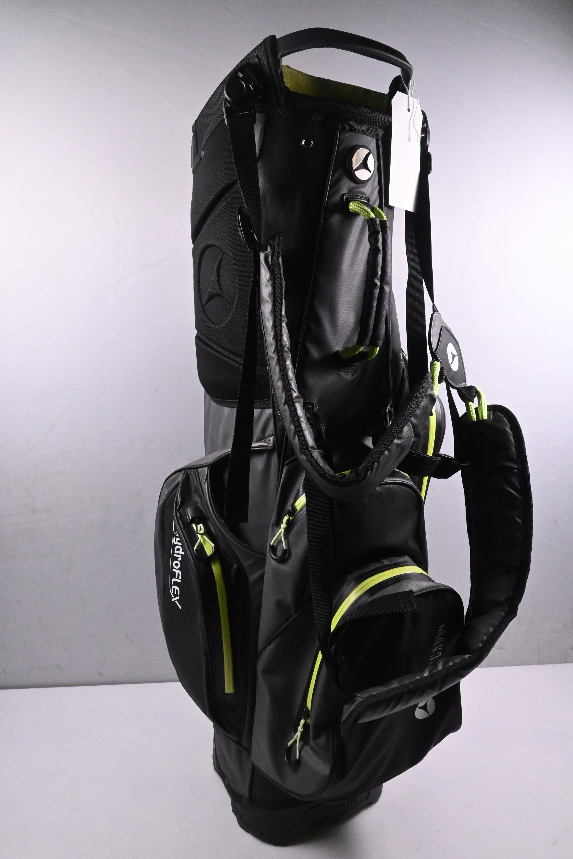 Motocaddy HydroFlex Stand Bag / 5-Way Divider / Grey & Lime Green