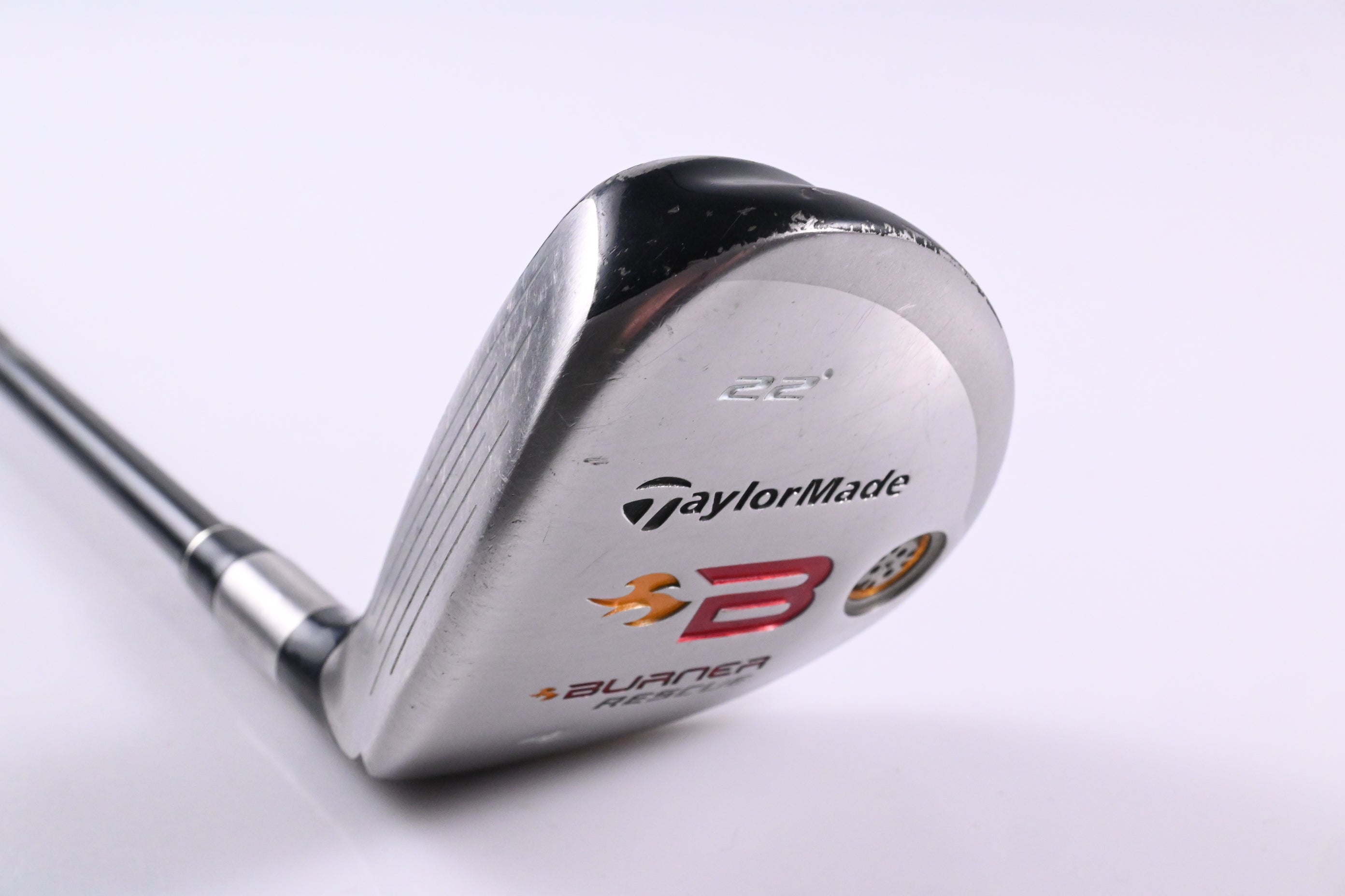 Left Hand Taylormade Burner 2008 #4 Hybrid / 22 Degree / Regular Flex Reax 60