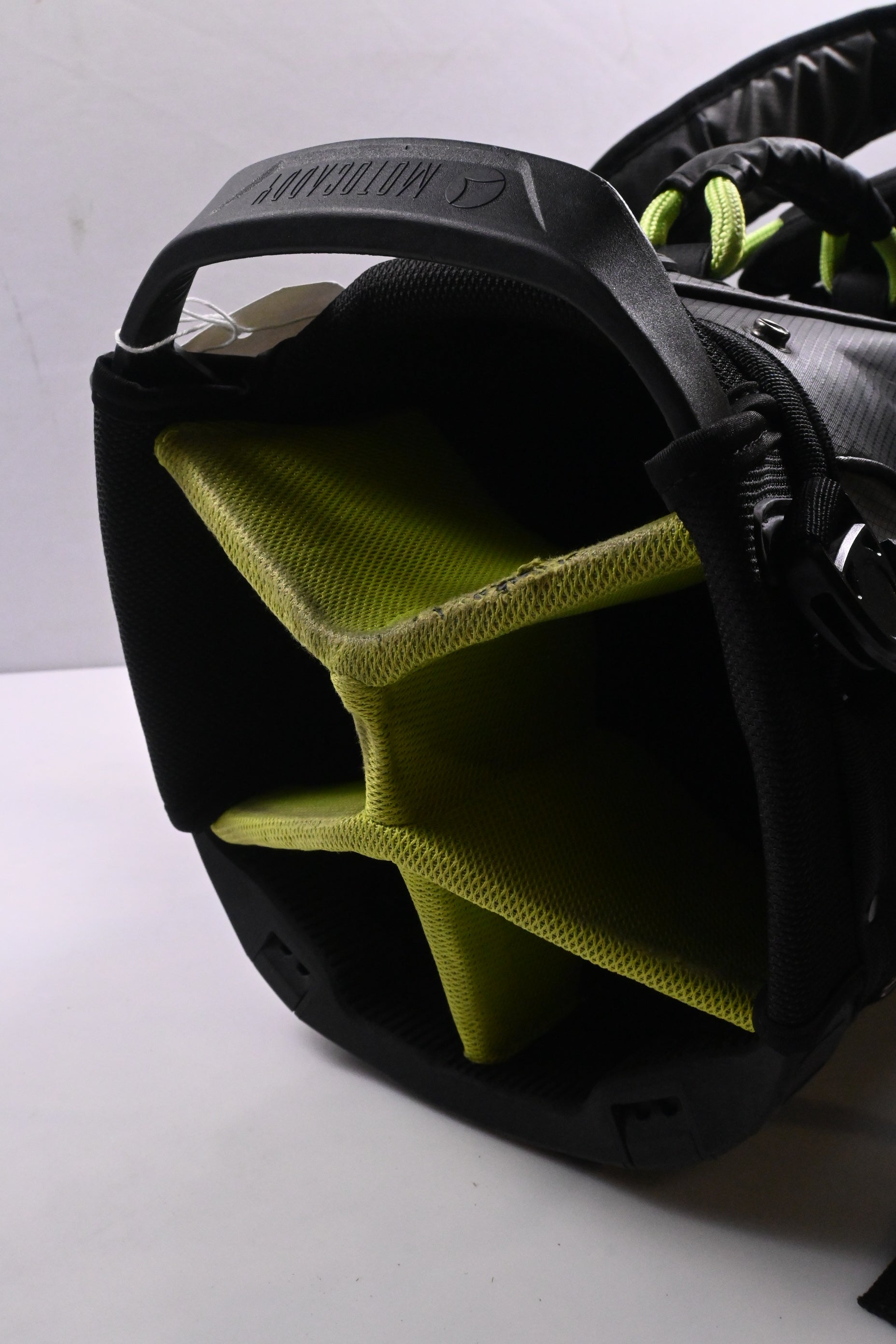 Motocaddy HydroFlex Stand Bag / 5-Way Divider / Grey & Lime Green