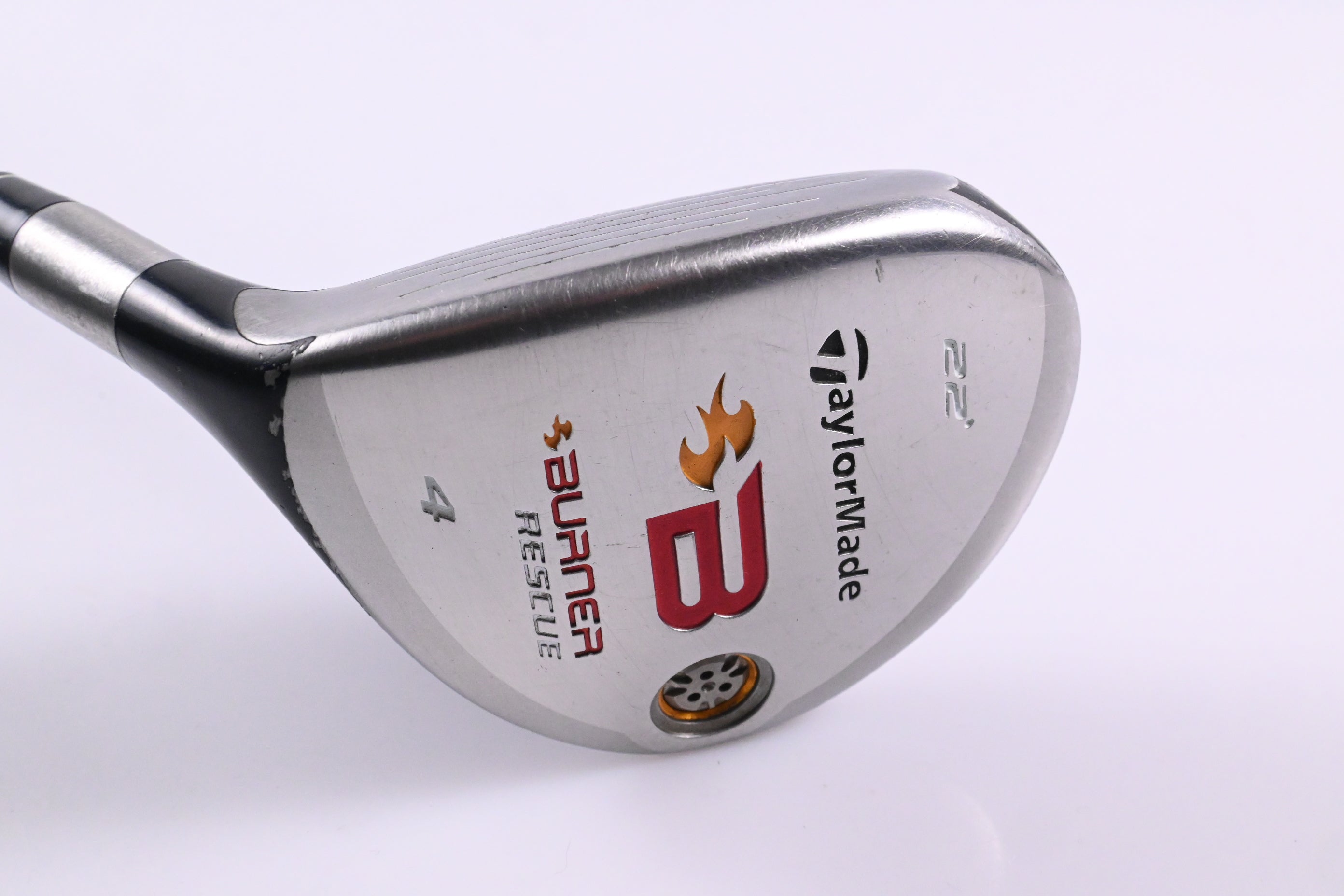Left Hand Taylormade Burner 2008 #4 Hybrid / 22 Degree / Regular Flex Reax 60